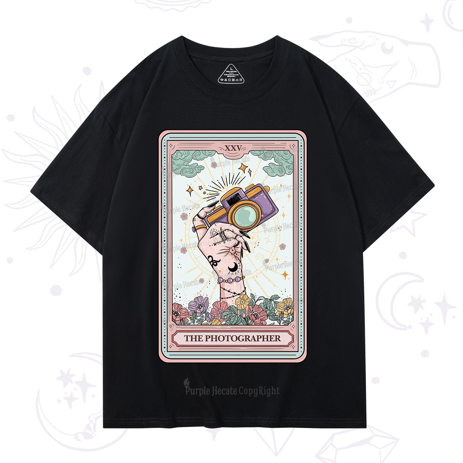 Purplehecate The Photographer Tarot Card T-Shirt