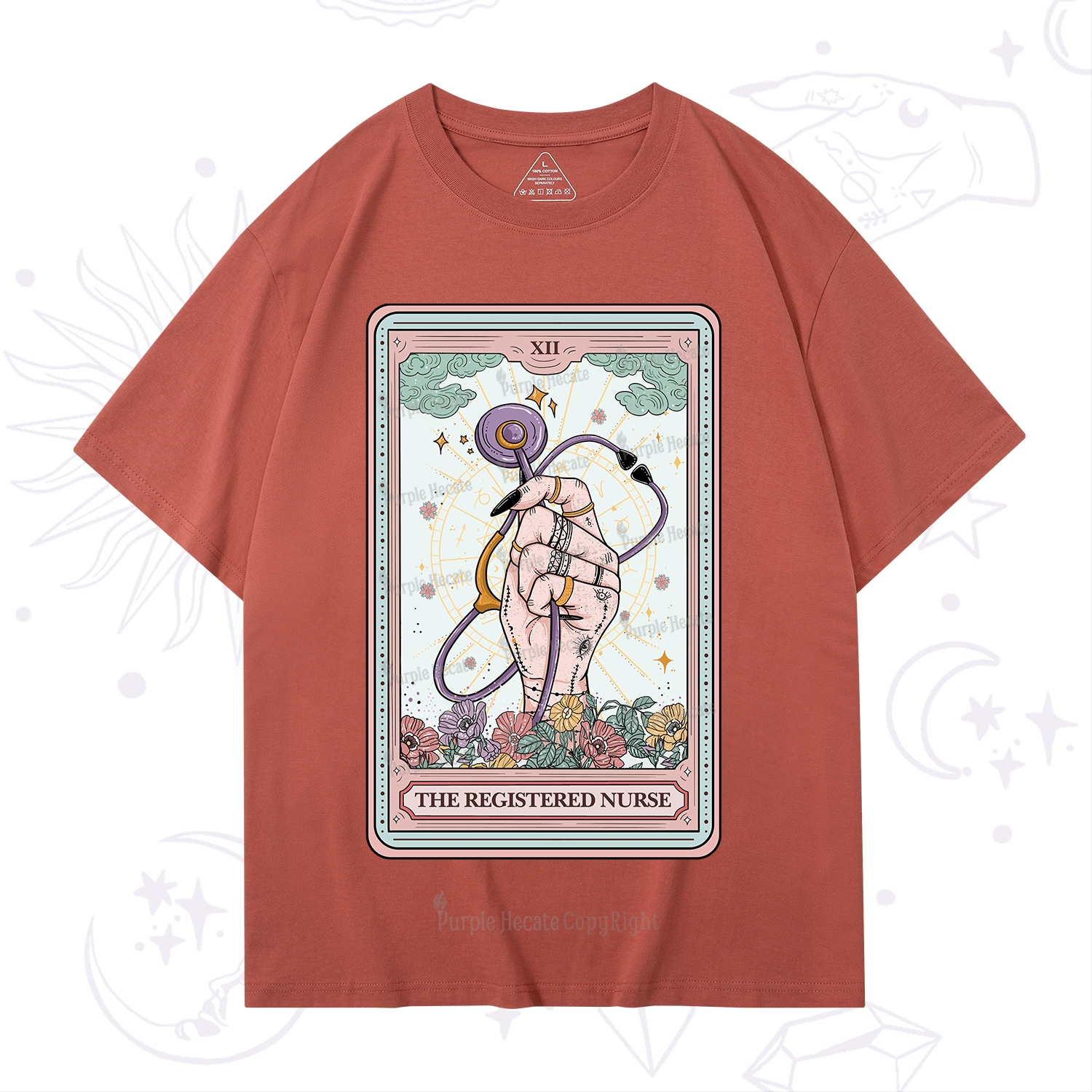 Purplehecate The Registered Nurse Tarot Card T-Shirt