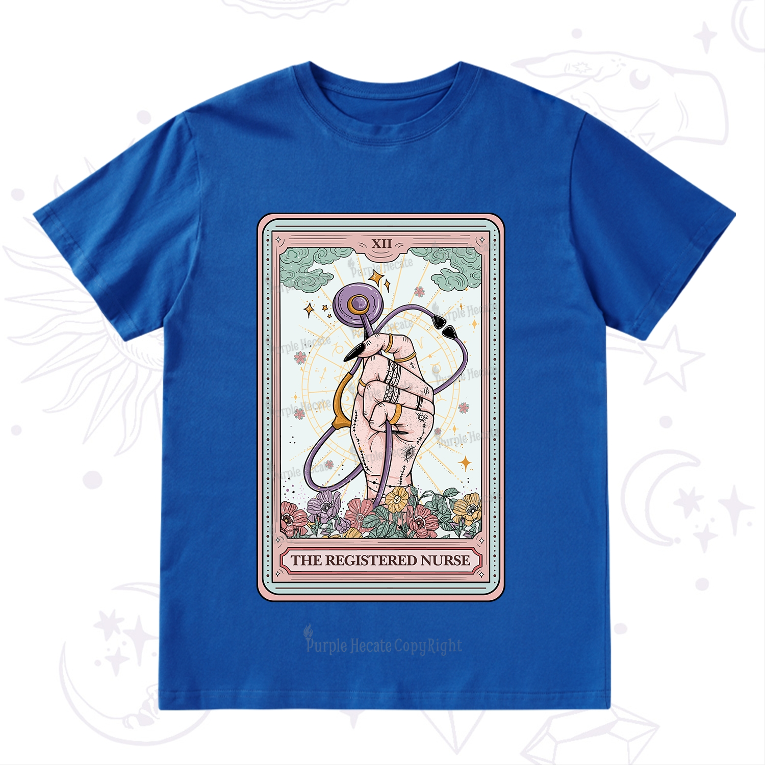 Purplehecate The Registered Nurse Tarot Card T-Shirt