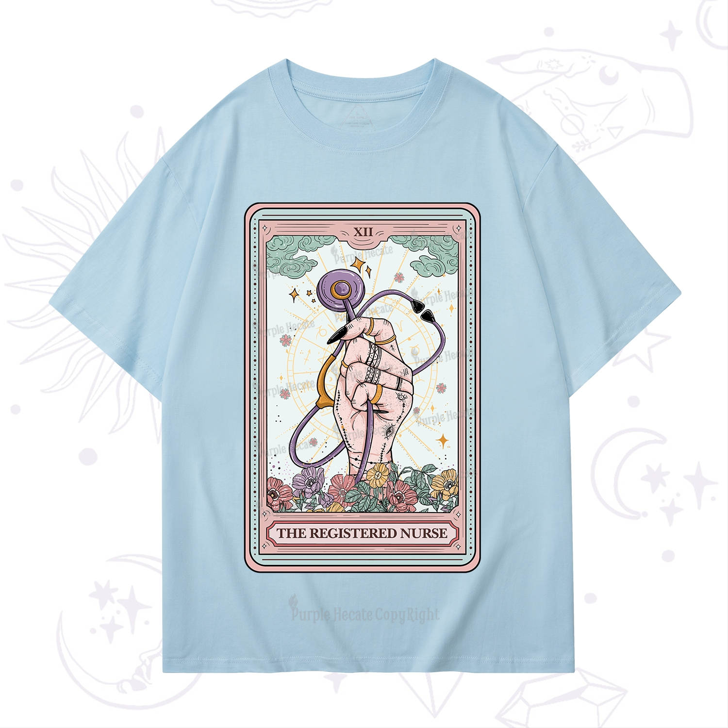 Purplehecate The Registered Nurse Tarot Card T-Shirt