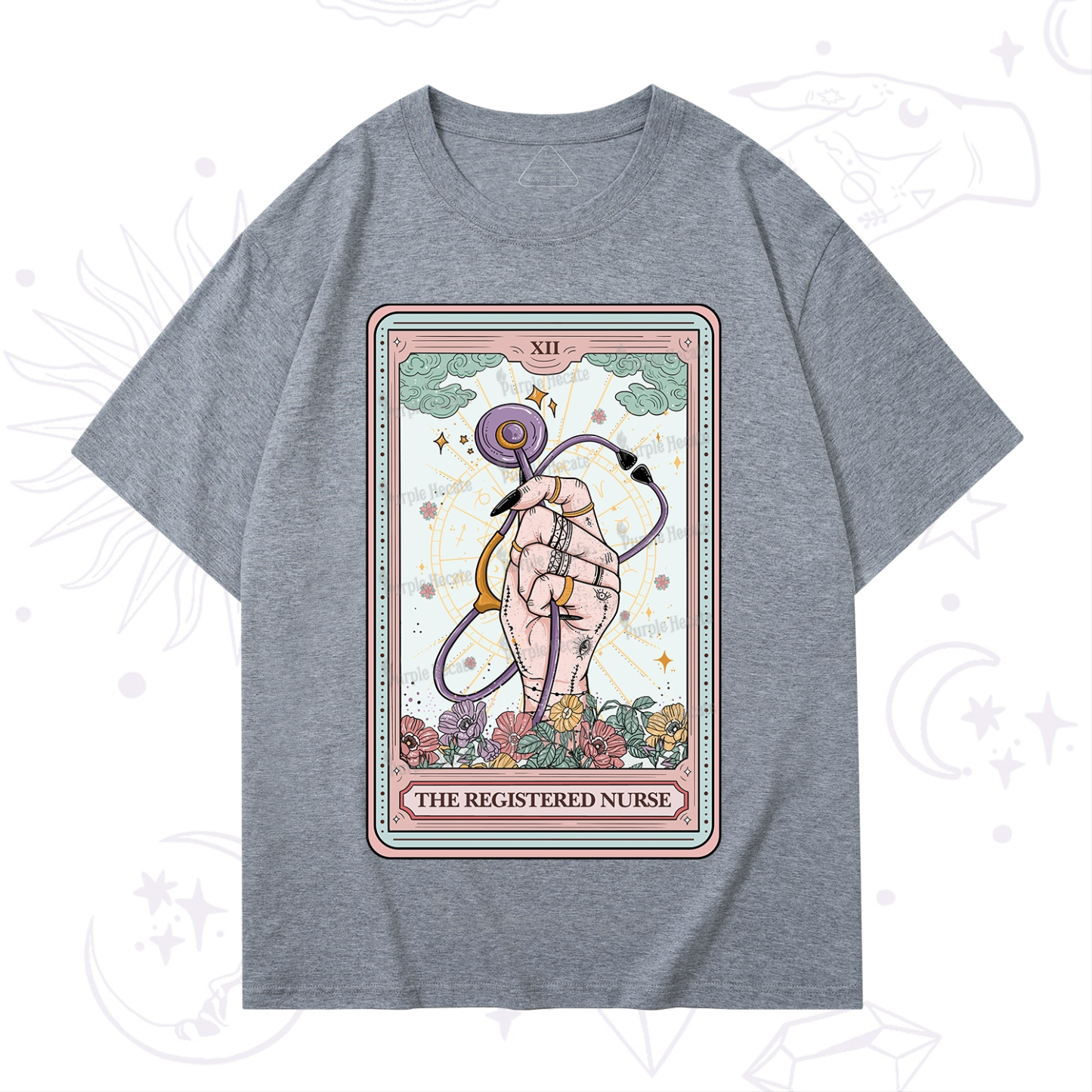 Purplehecate The Registered Nurse Tarot Card T-Shirt