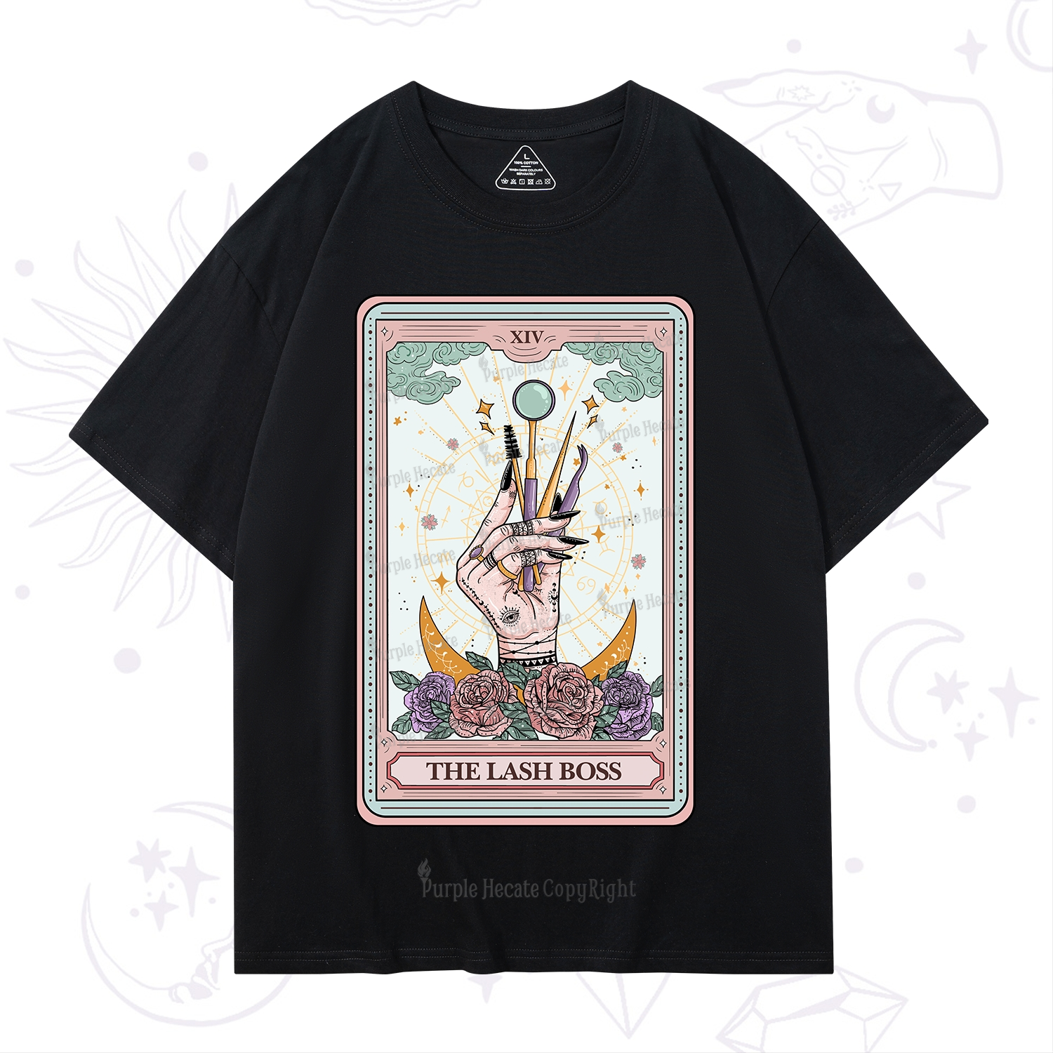 Purplehecate The Lash Boss Tarot Card T-Shirt