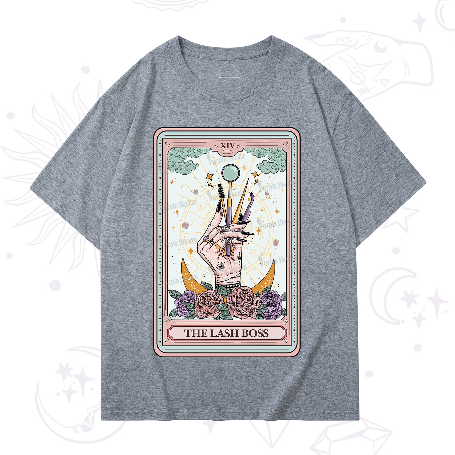 Purplehecate The Lash Boss Tarot Card T-Shirt