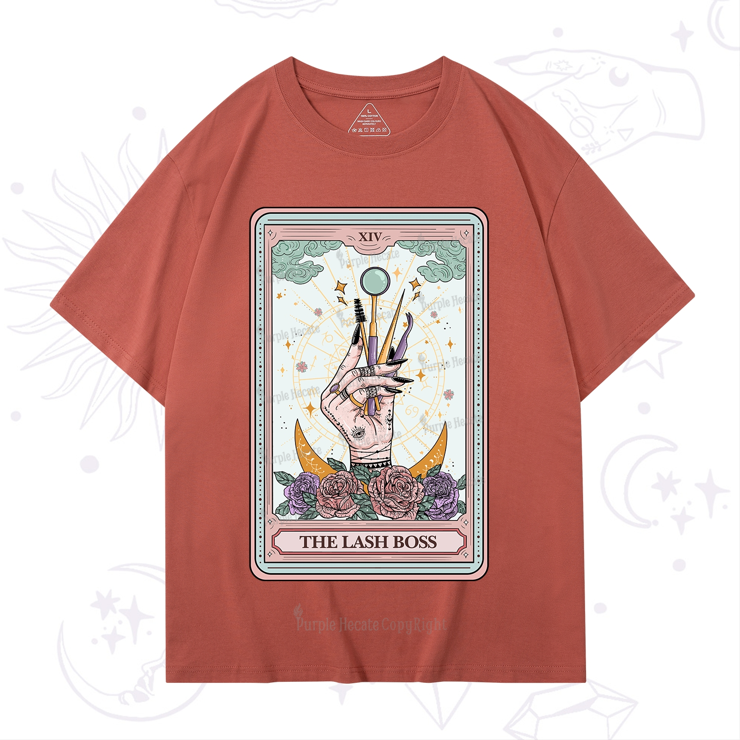 Purplehecate The Lash Boss Tarot Card T-Shirt