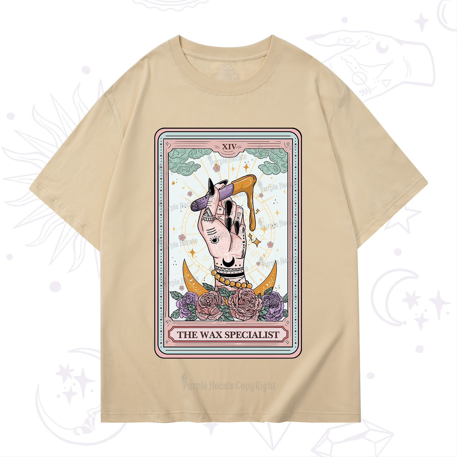 Purplehecate The Wax Specialist Tarot Card T-Shirt