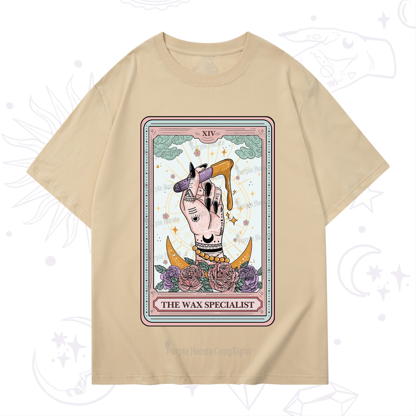 Purplehecate The Wax Specialist Tarot Card T-Shirt