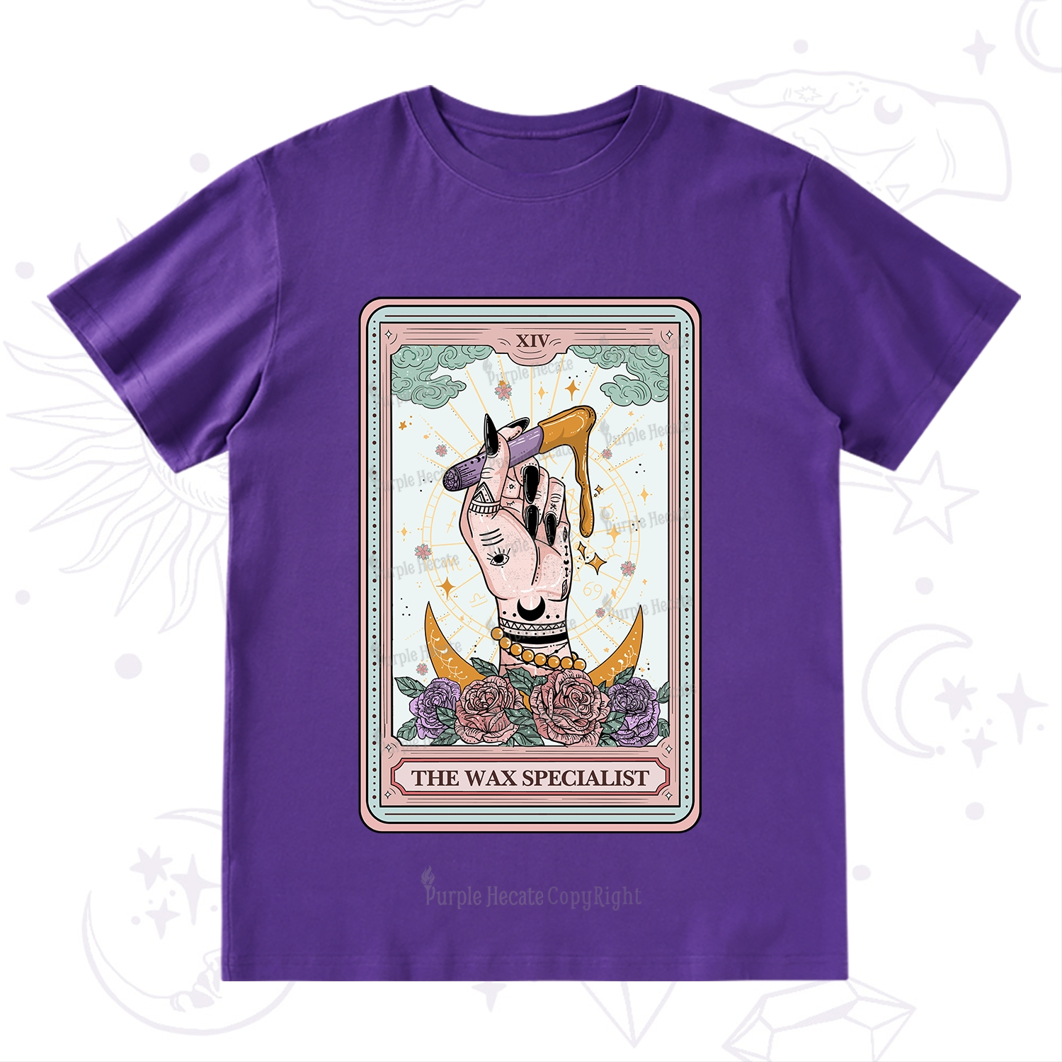 Purplehecate The Wax Specialist Tarot Card T-Shirt
