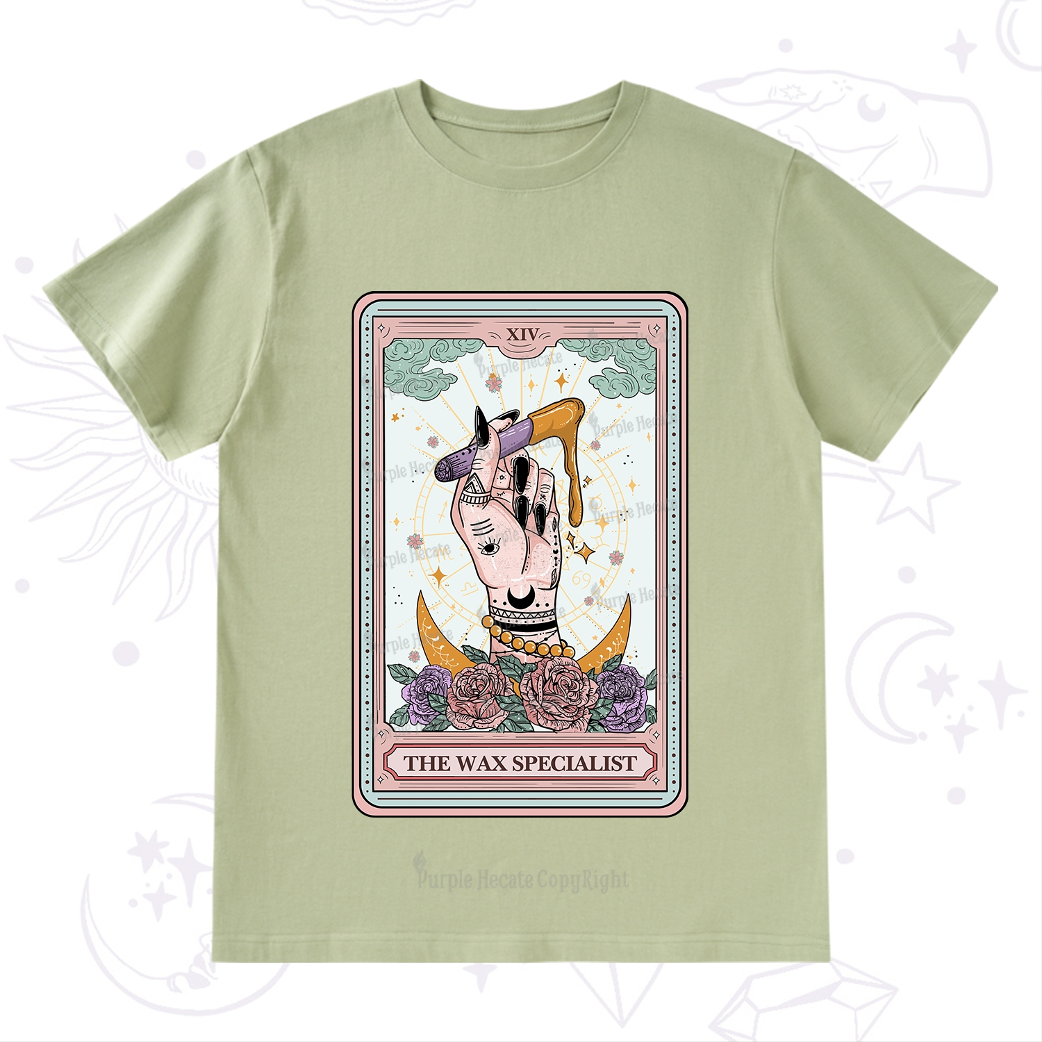 Purplehecate The Wax Specialist Tarot Card T-Shirt