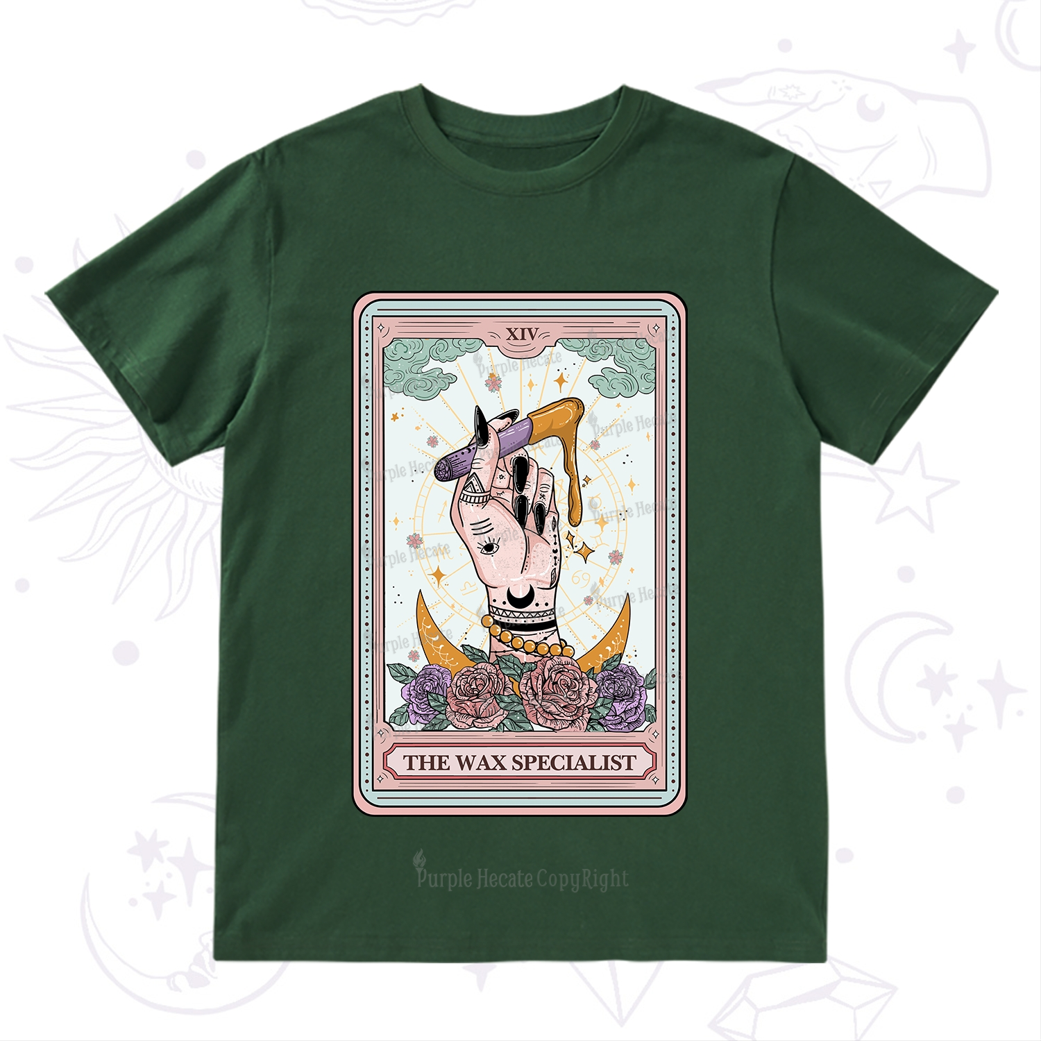 Purplehecate The Wax Specialist Tarot Card T-Shirt