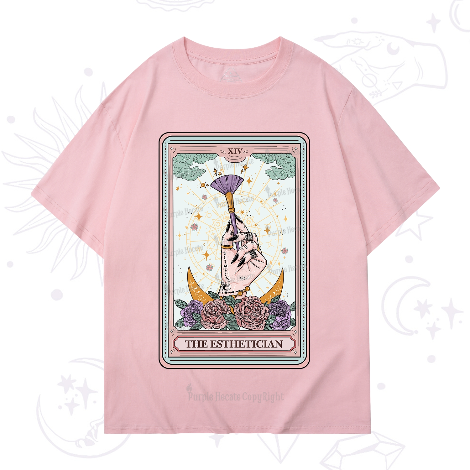 Purplehecate The Esthetician Tarot Card T-Shirt