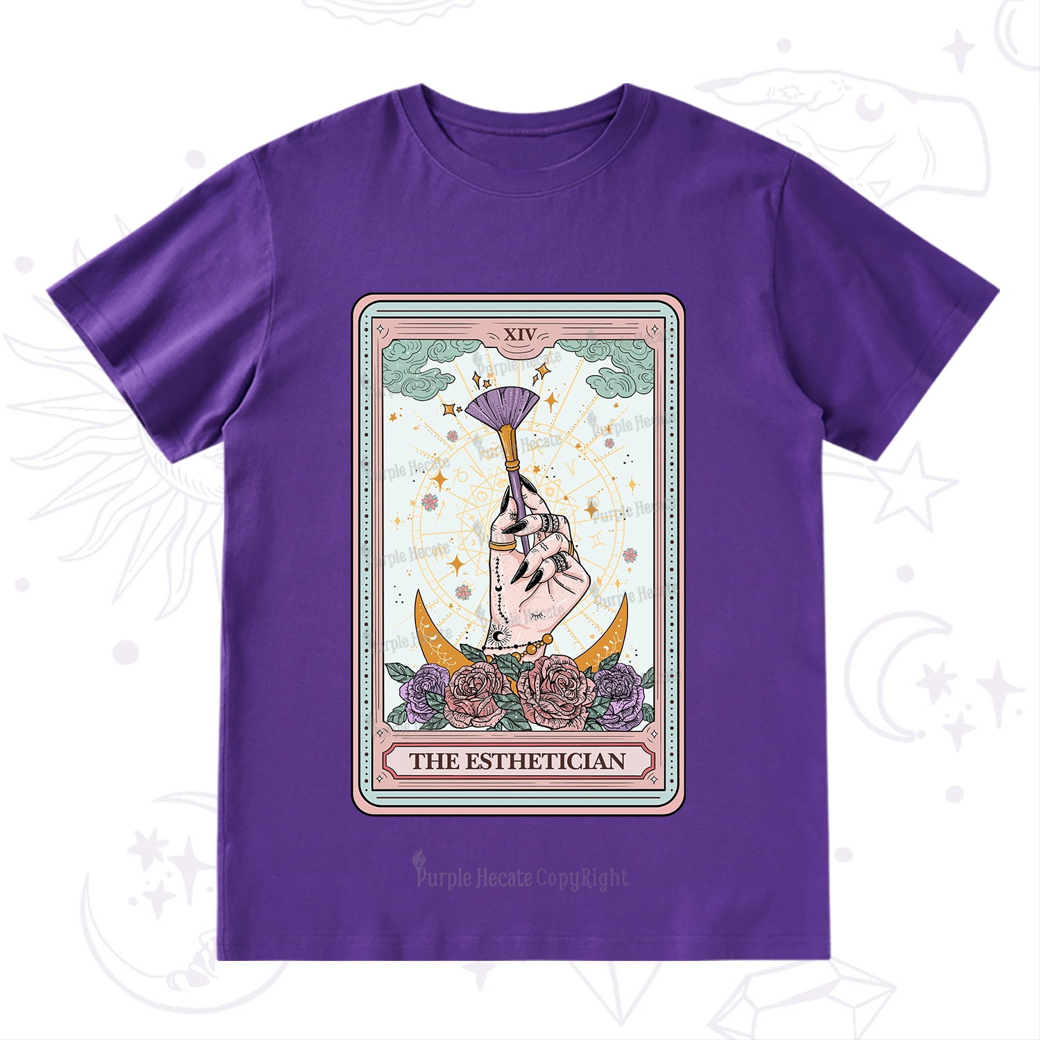 Purplehecate The Esthetician Tarot Card T-Shirt