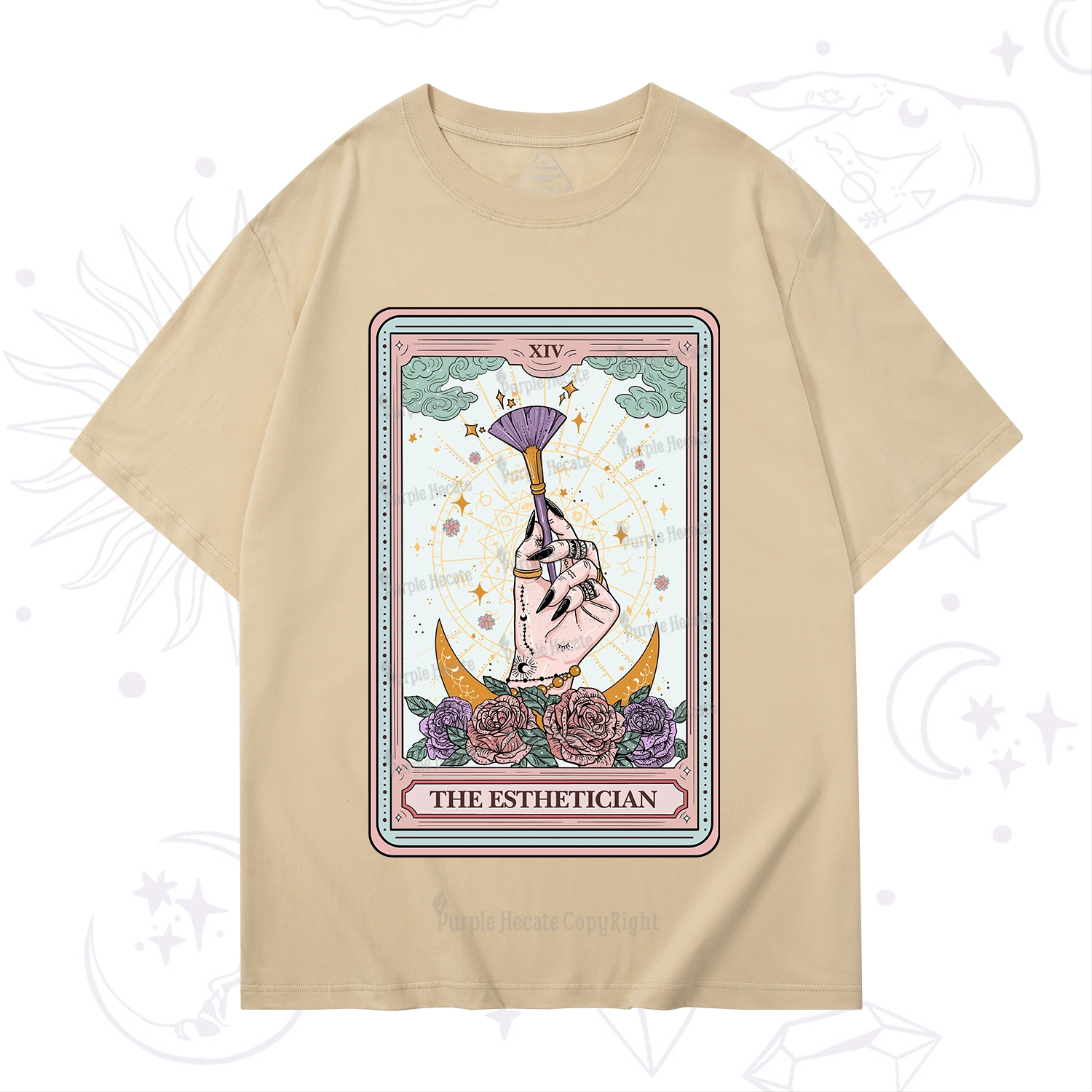 Purplehecate The Esthetician Tarot Card T-Shirt