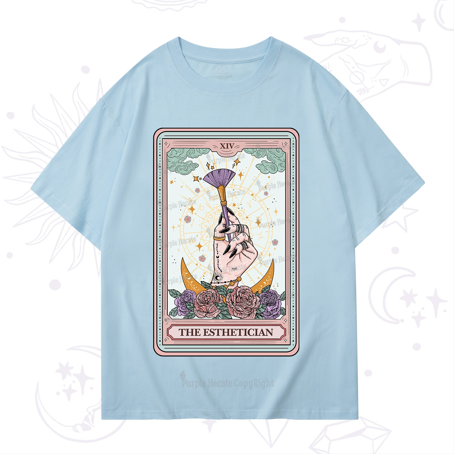 Purplehecate The Esthetician Tarot Card T-Shirt
