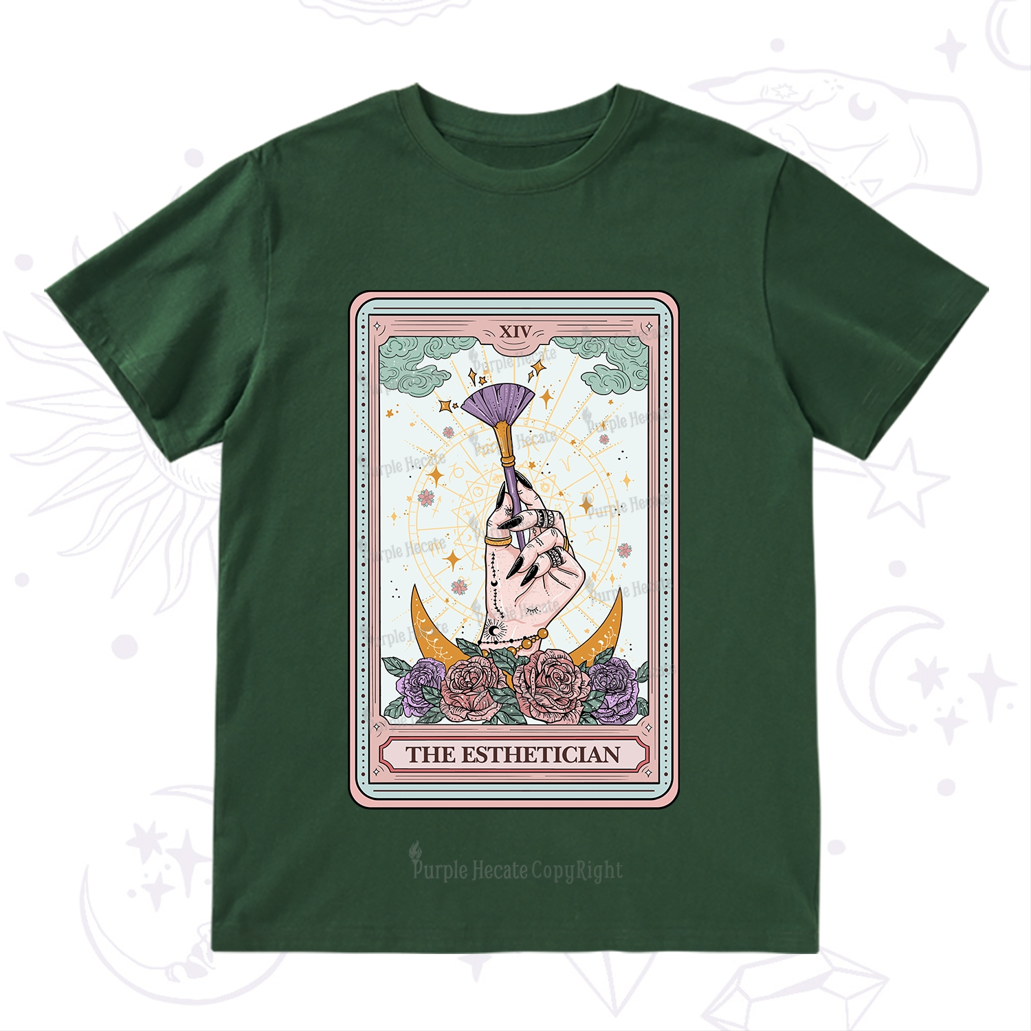 Purplehecate The Esthetician Tarot Card T-Shirt