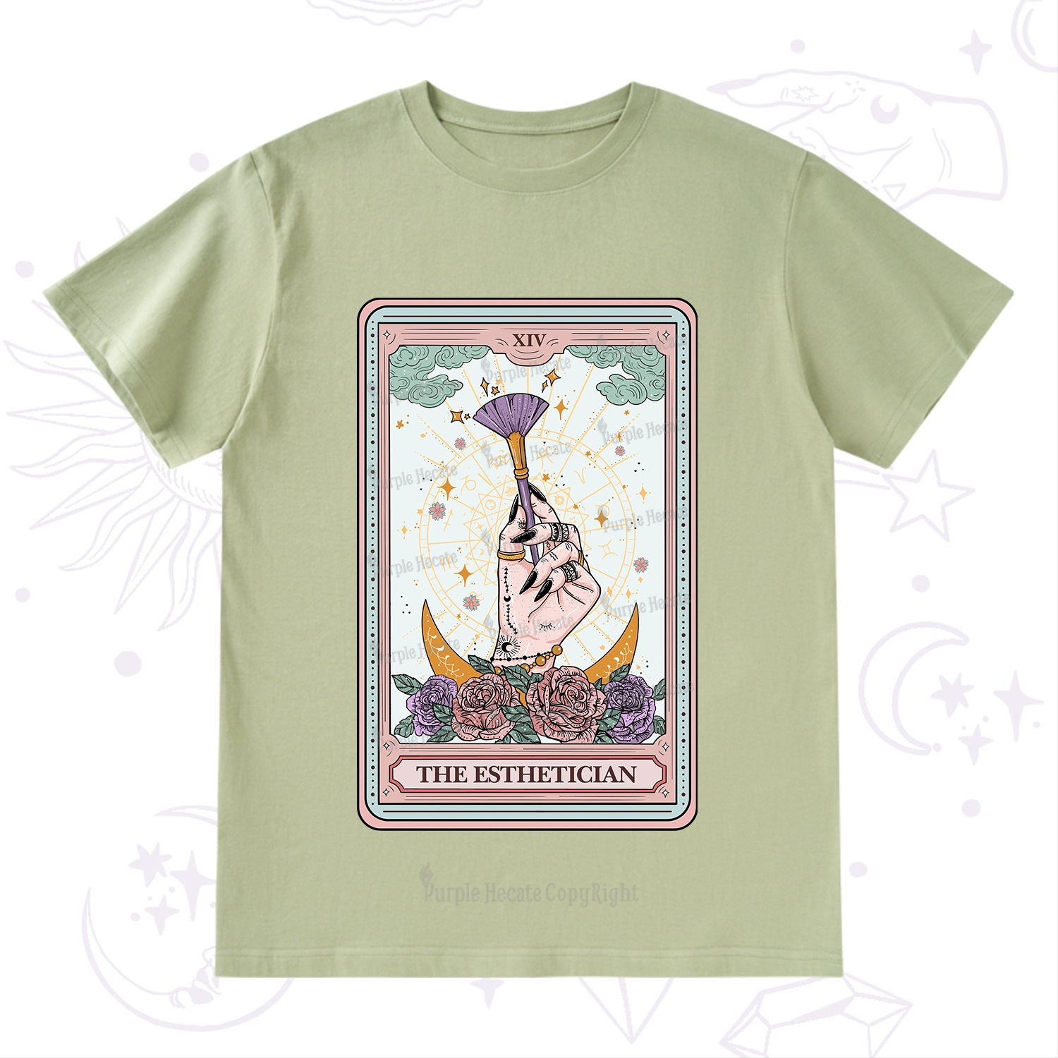Purplehecate The Esthetician Tarot Card T-Shirt