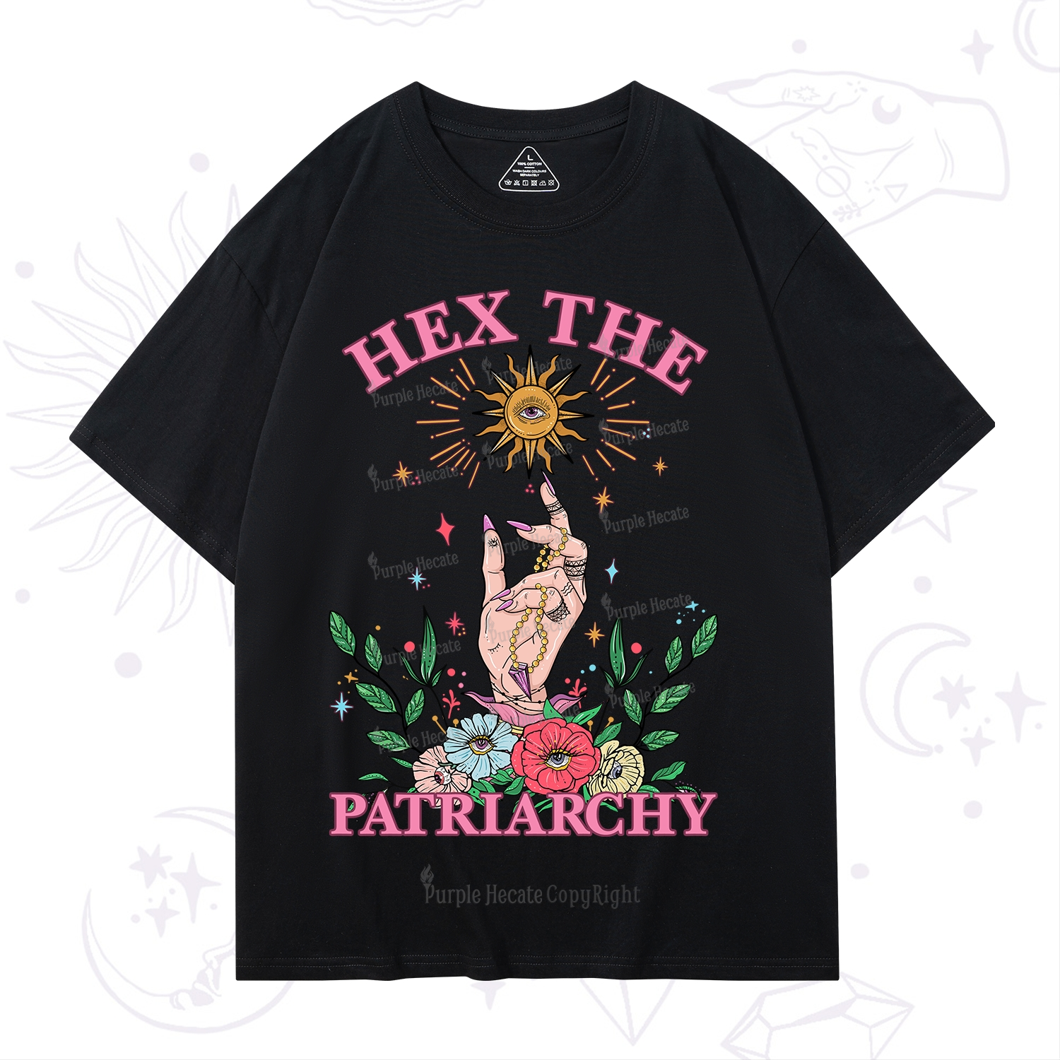 Purplehecate Hex The Patriarchy Witchy T-Shirt