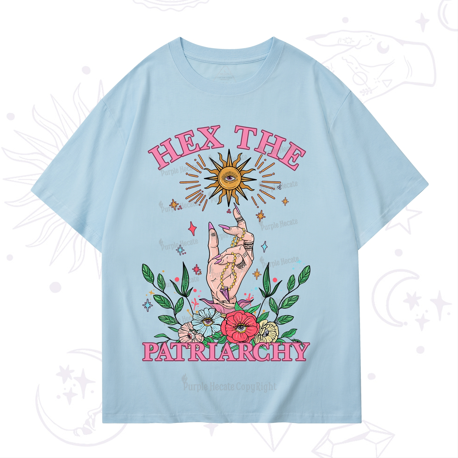 Purplehecate Hex The Patriarchy Witchy T-Shirt