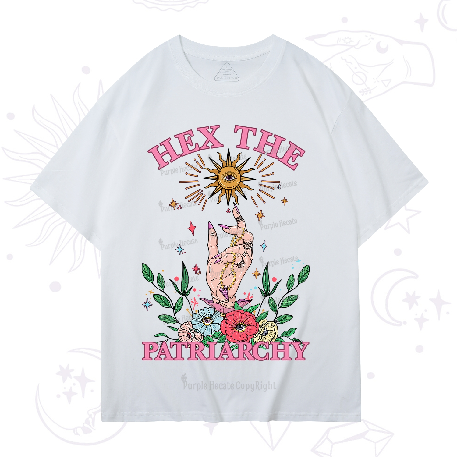 Purplehecate Hex The Patriarchy Witchy T-Shirt