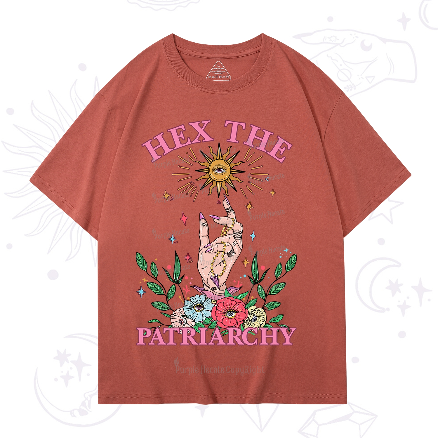 Purplehecate Hex The Patriarchy Witchy T-Shirt