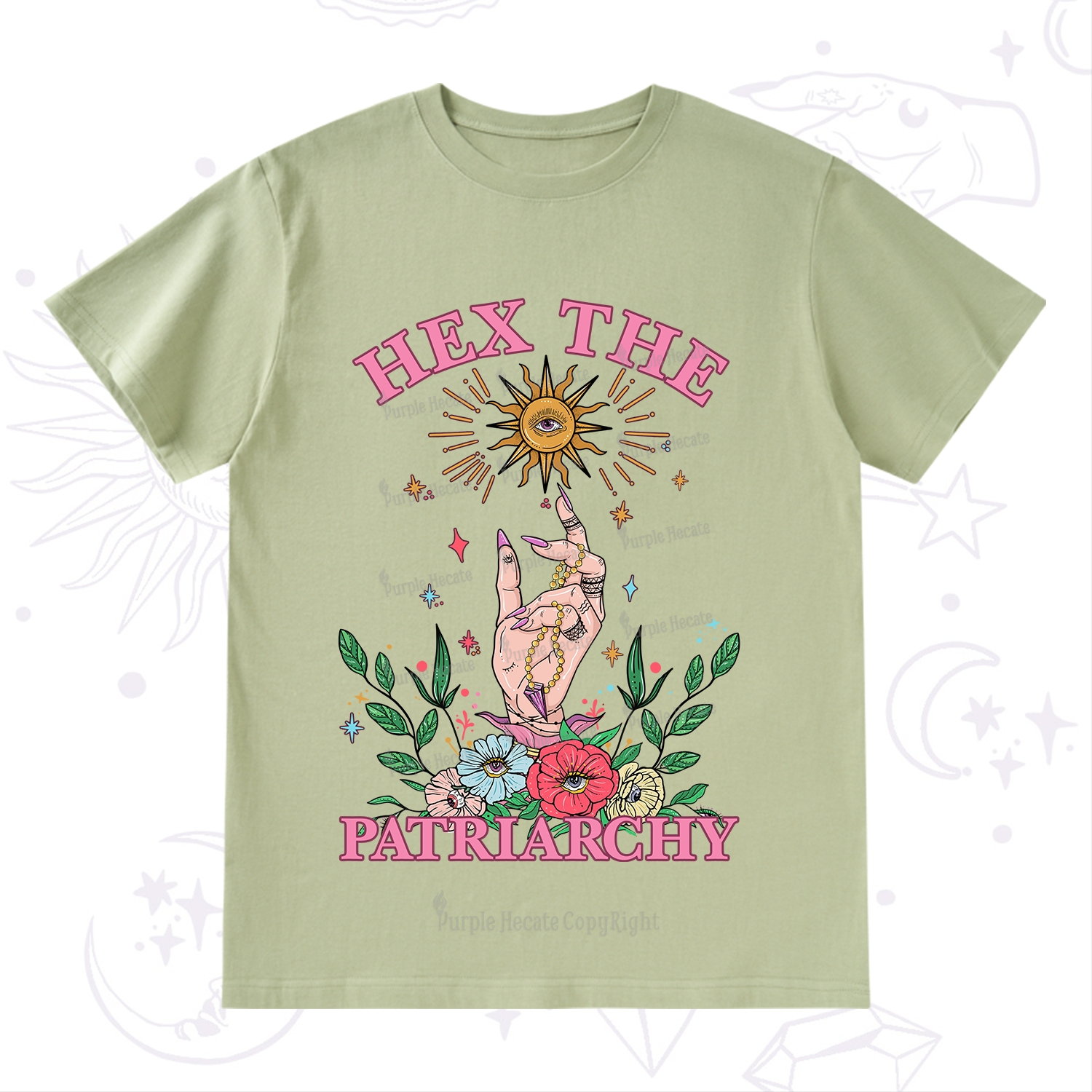 Purplehecate Hex The Patriarchy Witchy T-Shirt