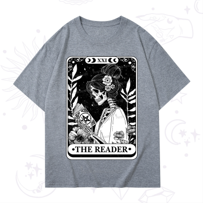 Purplehecate The Reader Skeleton Tarot T-Shirt