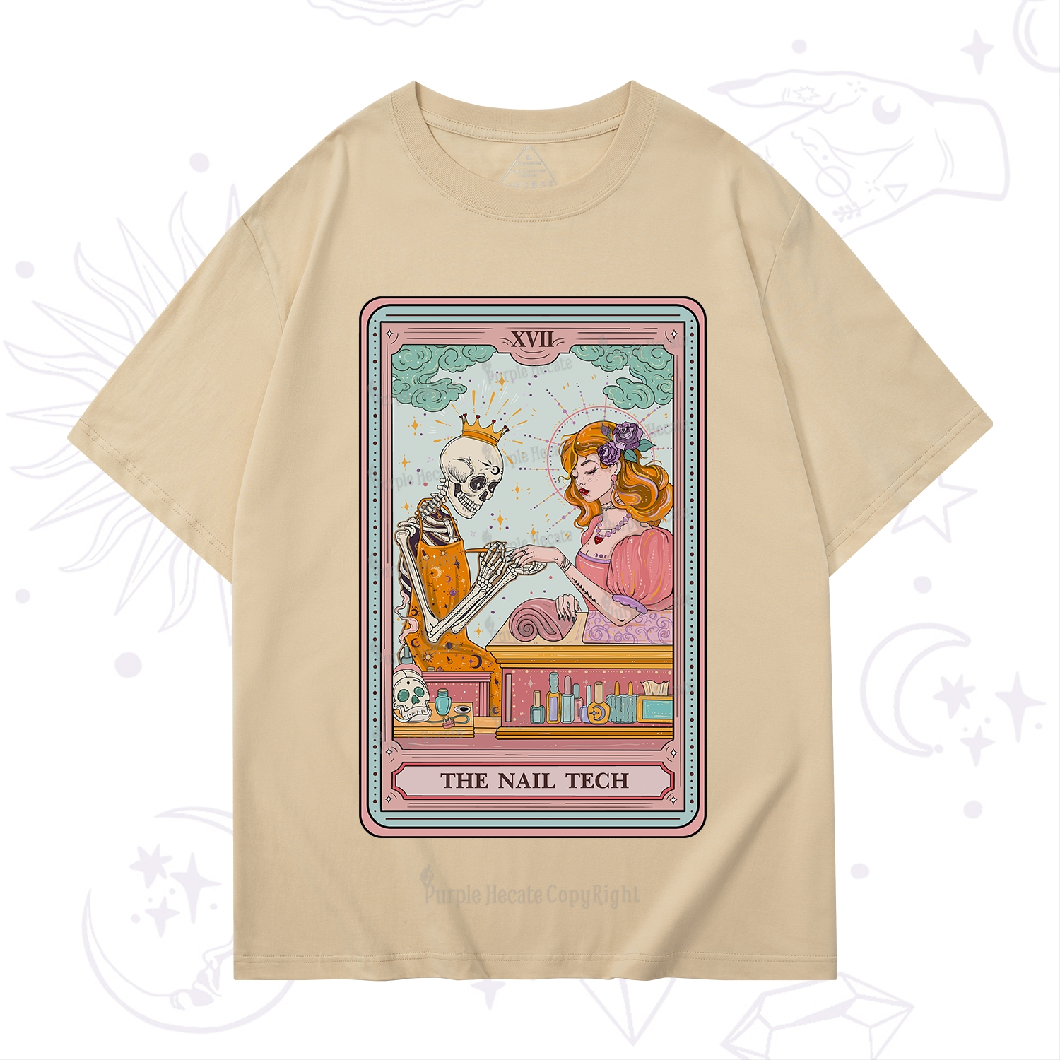 Purplehecate The Nail Tech Life Tarot T-Shirt