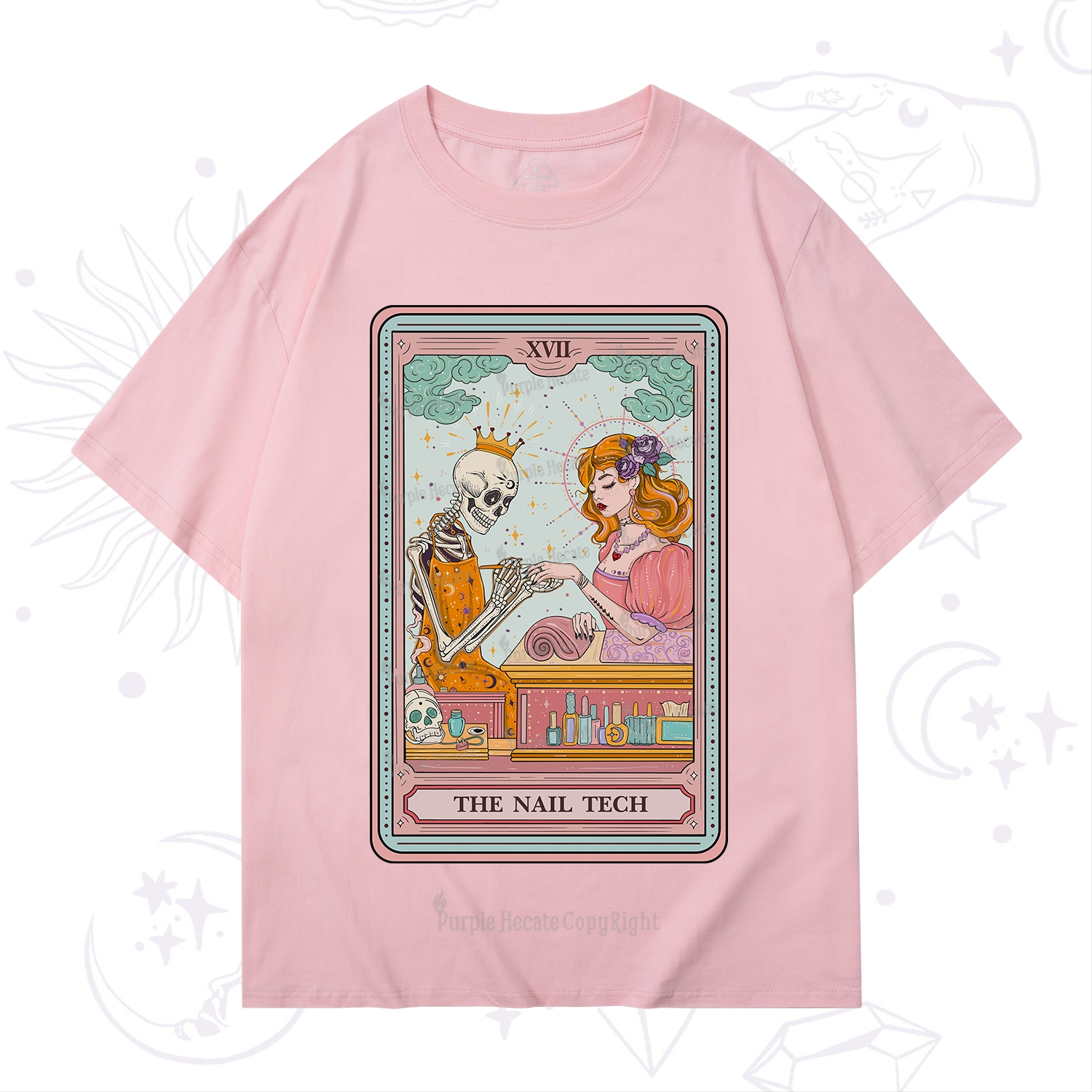 Purplehecate The Nail Tech Life Tarot T-Shirt