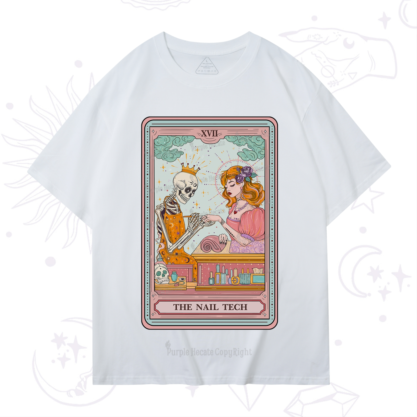 Purplehecate The Nail Tech Life Tarot T-Shirt