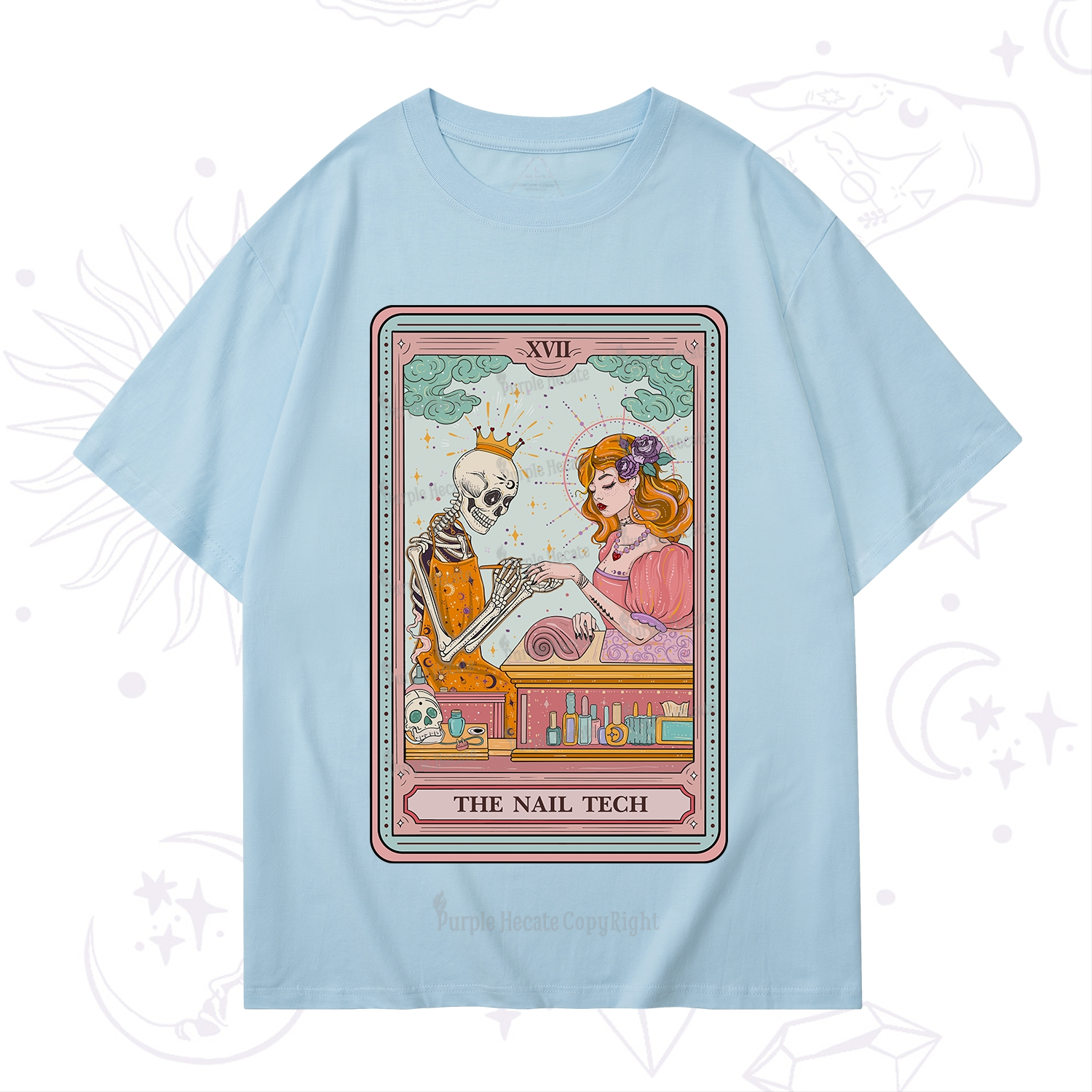 Purplehecate The Nail Tech Life Tarot T-Shirt