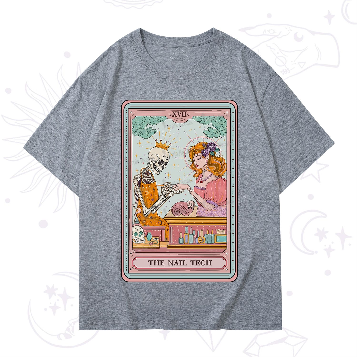 Purplehecate The Nail Tech Life Tarot T-Shirt