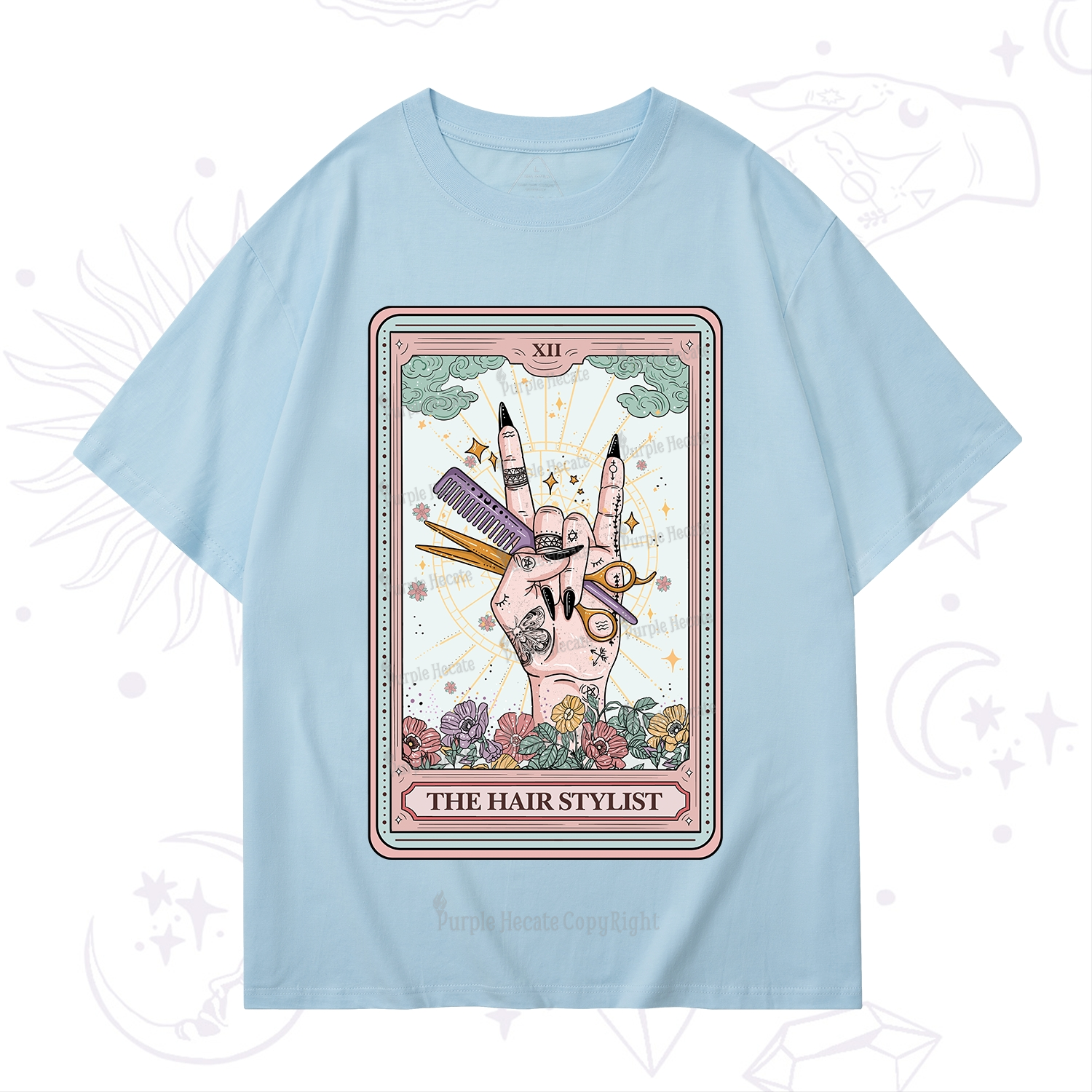 Purplehecate The Hair Stylist Tarot T-Shirt