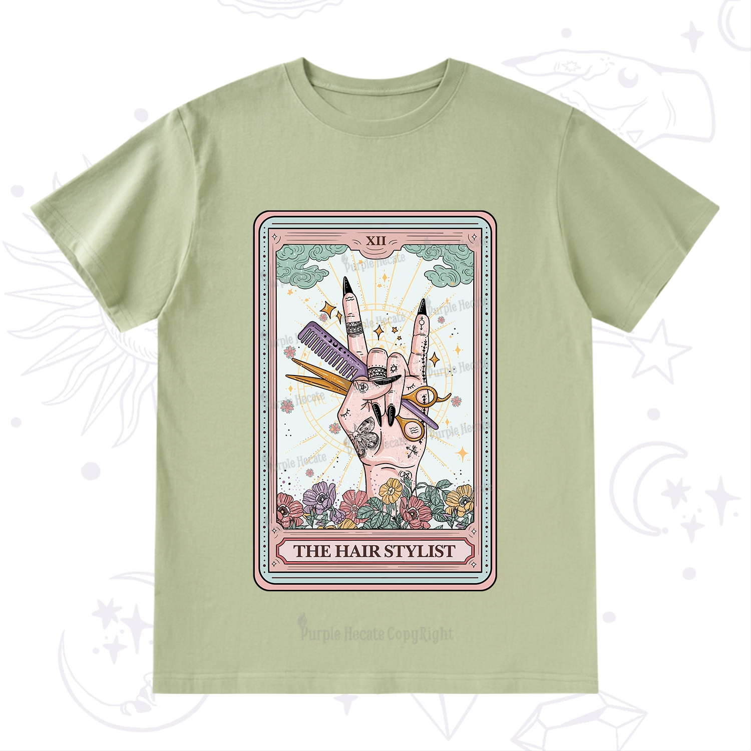 Purplehecate The Hair Stylist Tarot T-Shirt