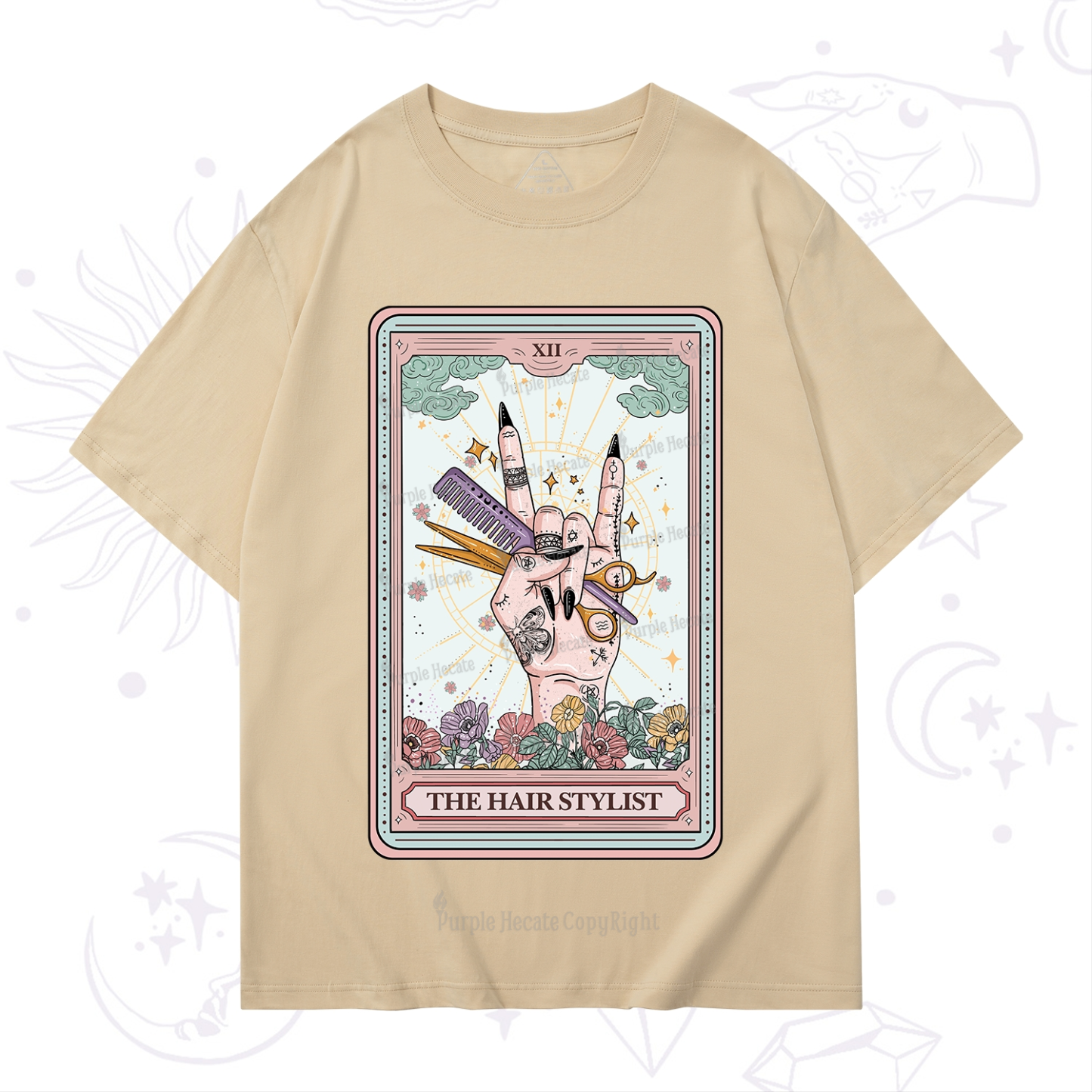 Purplehecate The Hair Stylist Tarot T-Shirt