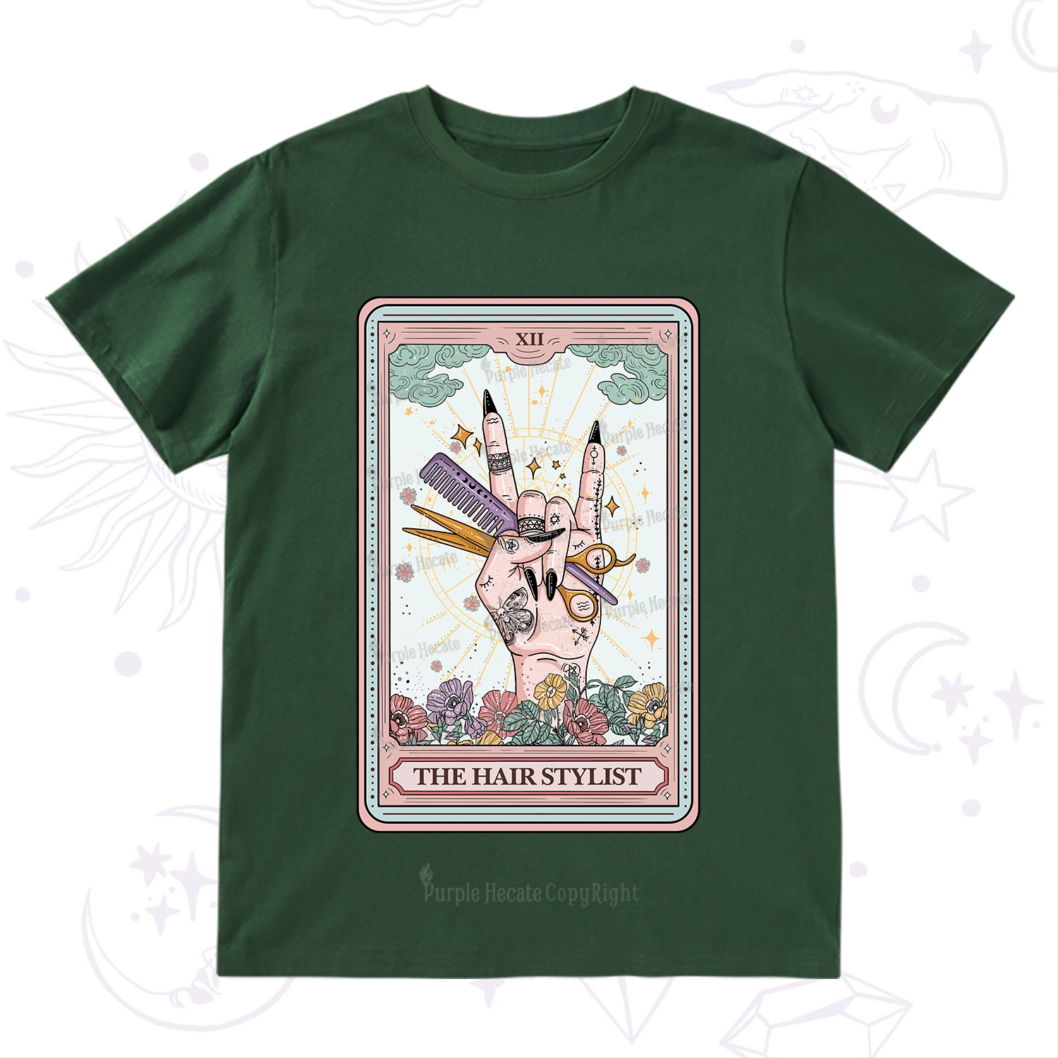 Purplehecate The Hair Stylist Tarot T-Shirt