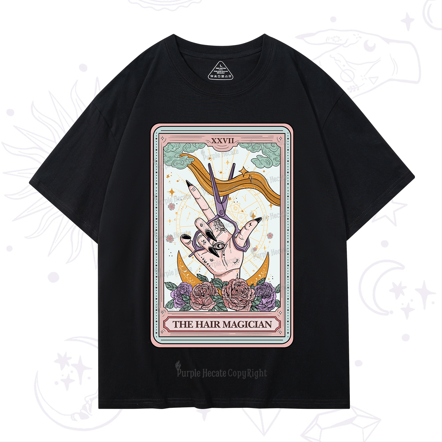 Purplehecate The Hair Magician Tarot T-Shirt