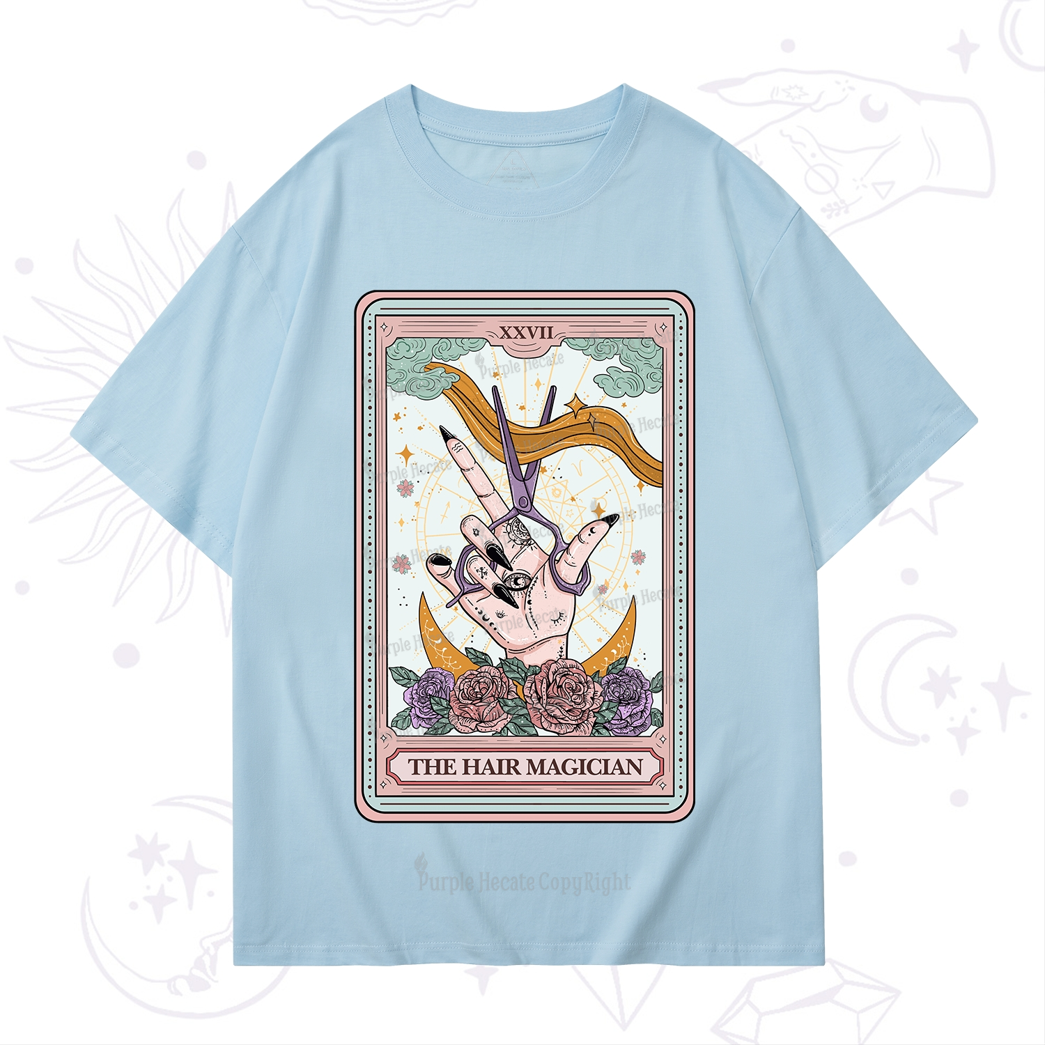 Purplehecate The Hair Magician Tarot T-Shirt