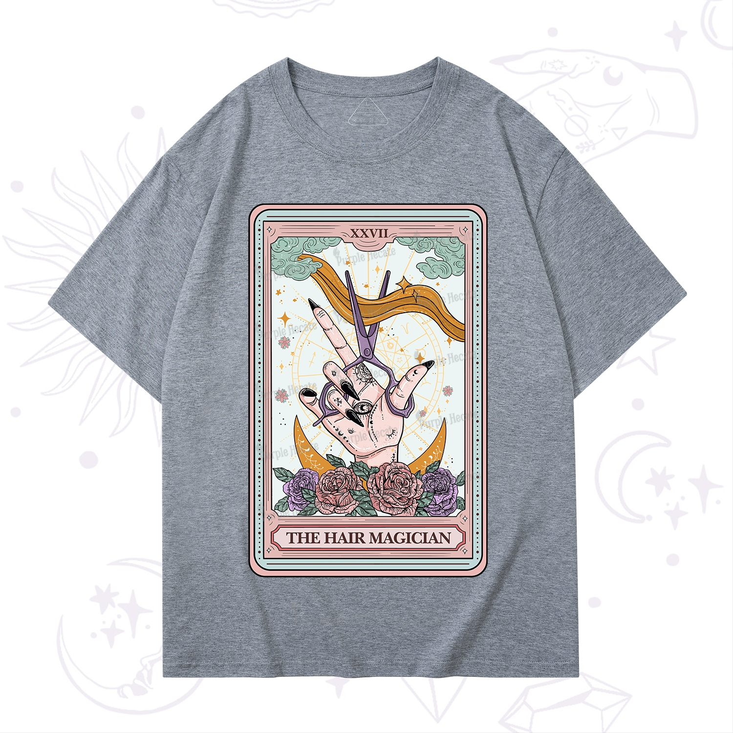 Purplehecate The Hair Magician Tarot T-Shirt