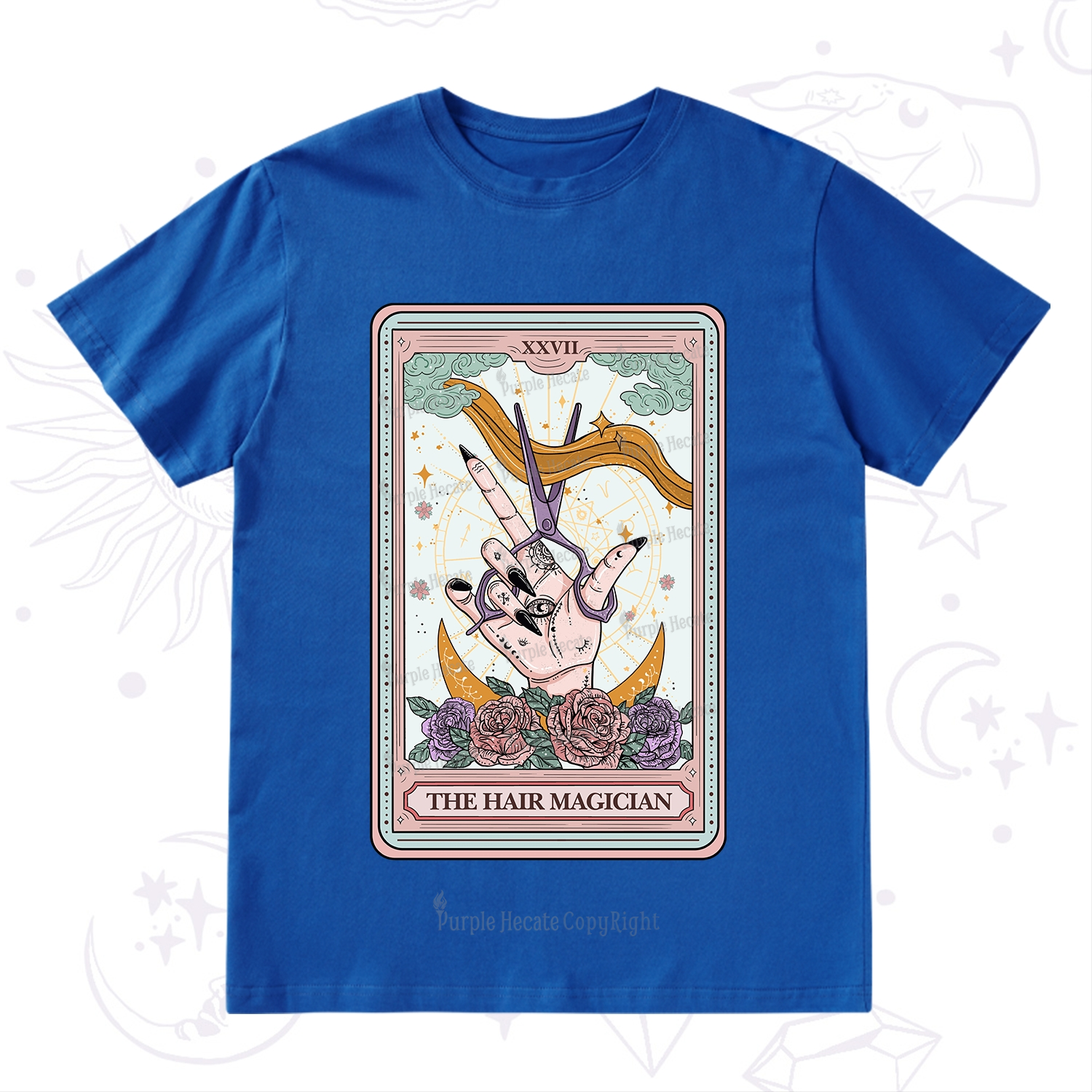 Purplehecate The Hair Magician Tarot T-Shirt