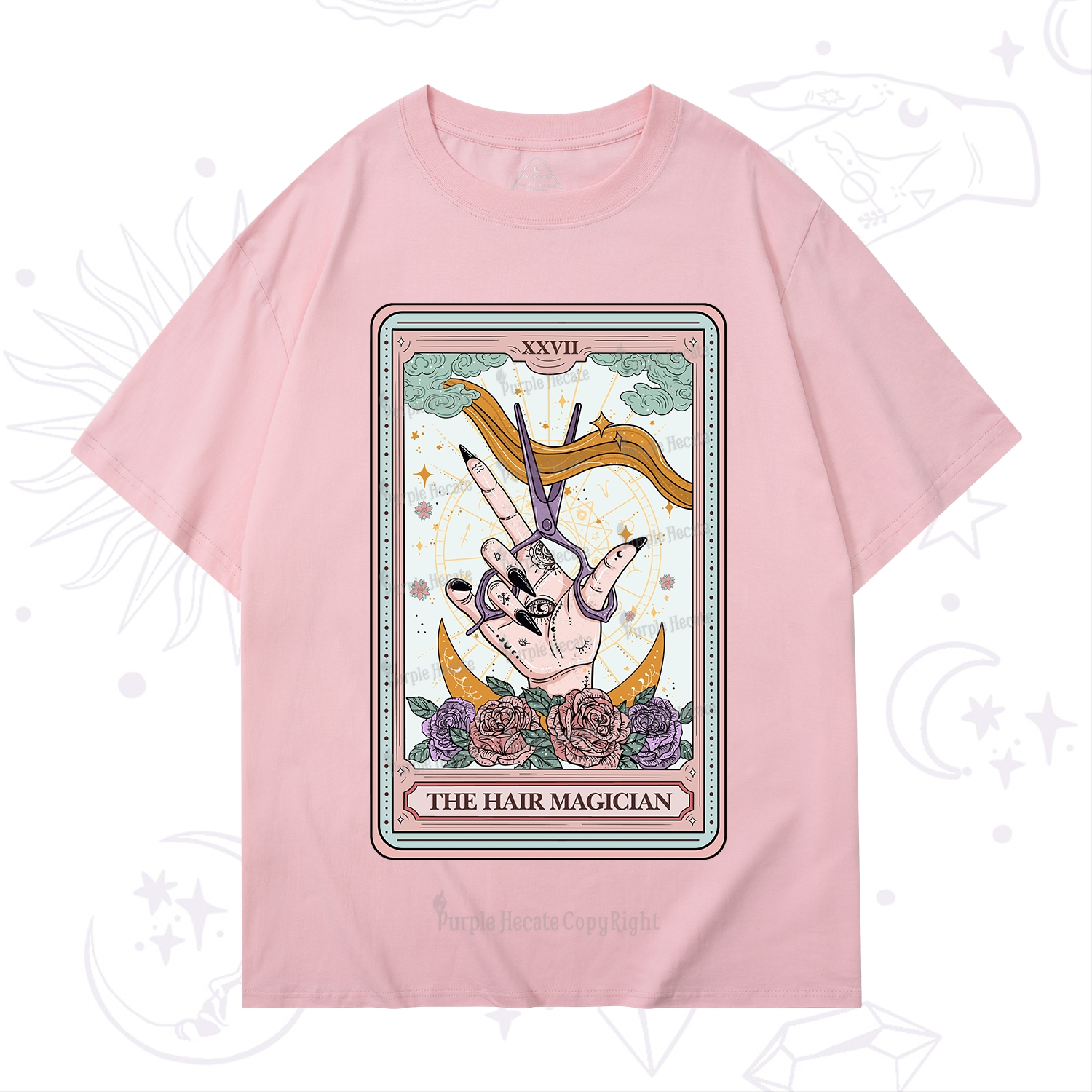 Purplehecate The Hair Magician Tarot T-Shirt