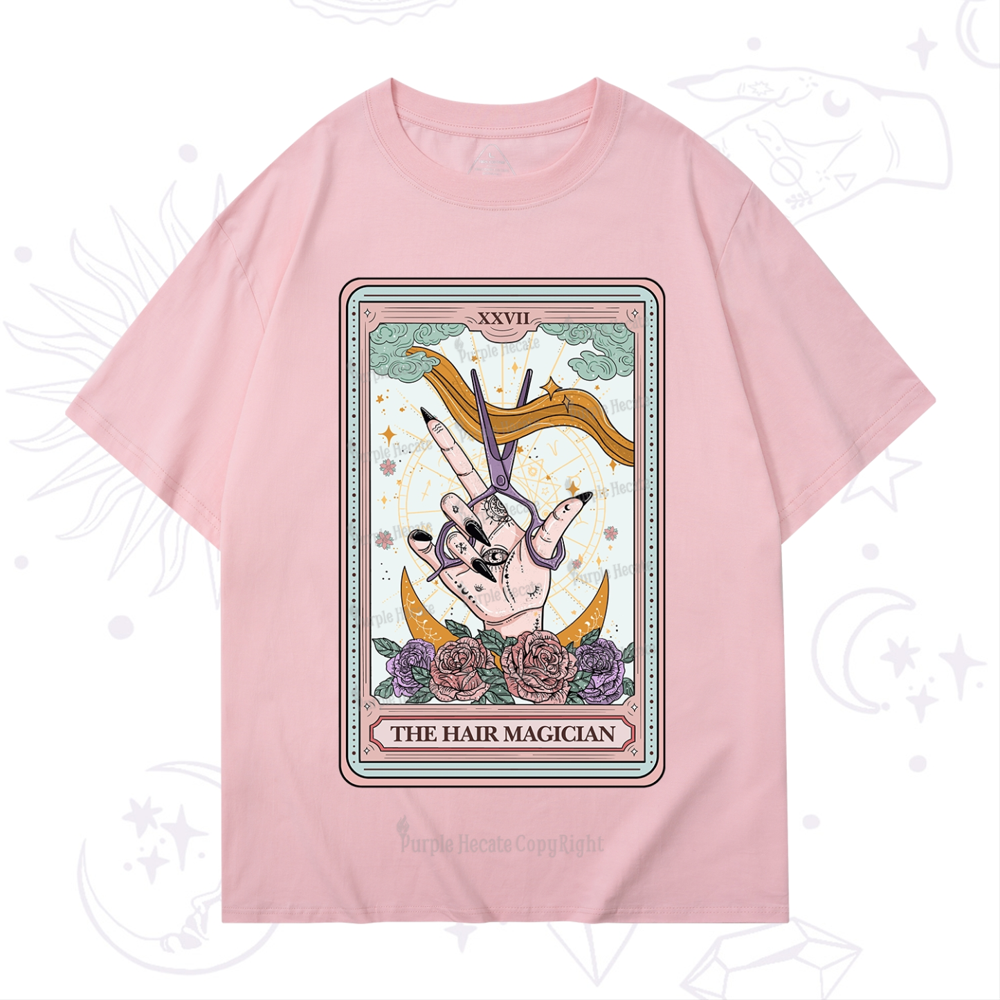Purplehecate The Hair Magician Tarot T-Shirt