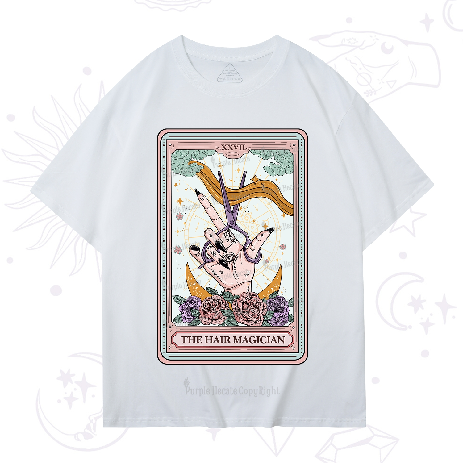 Purplehecate The Hair Magician Tarot T-Shirt