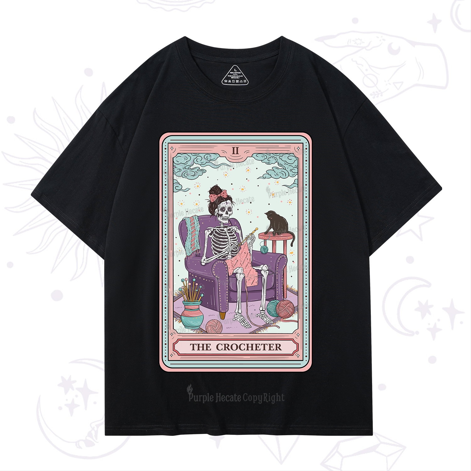 Purplehecate The Crocheter Tarot T-Shirt