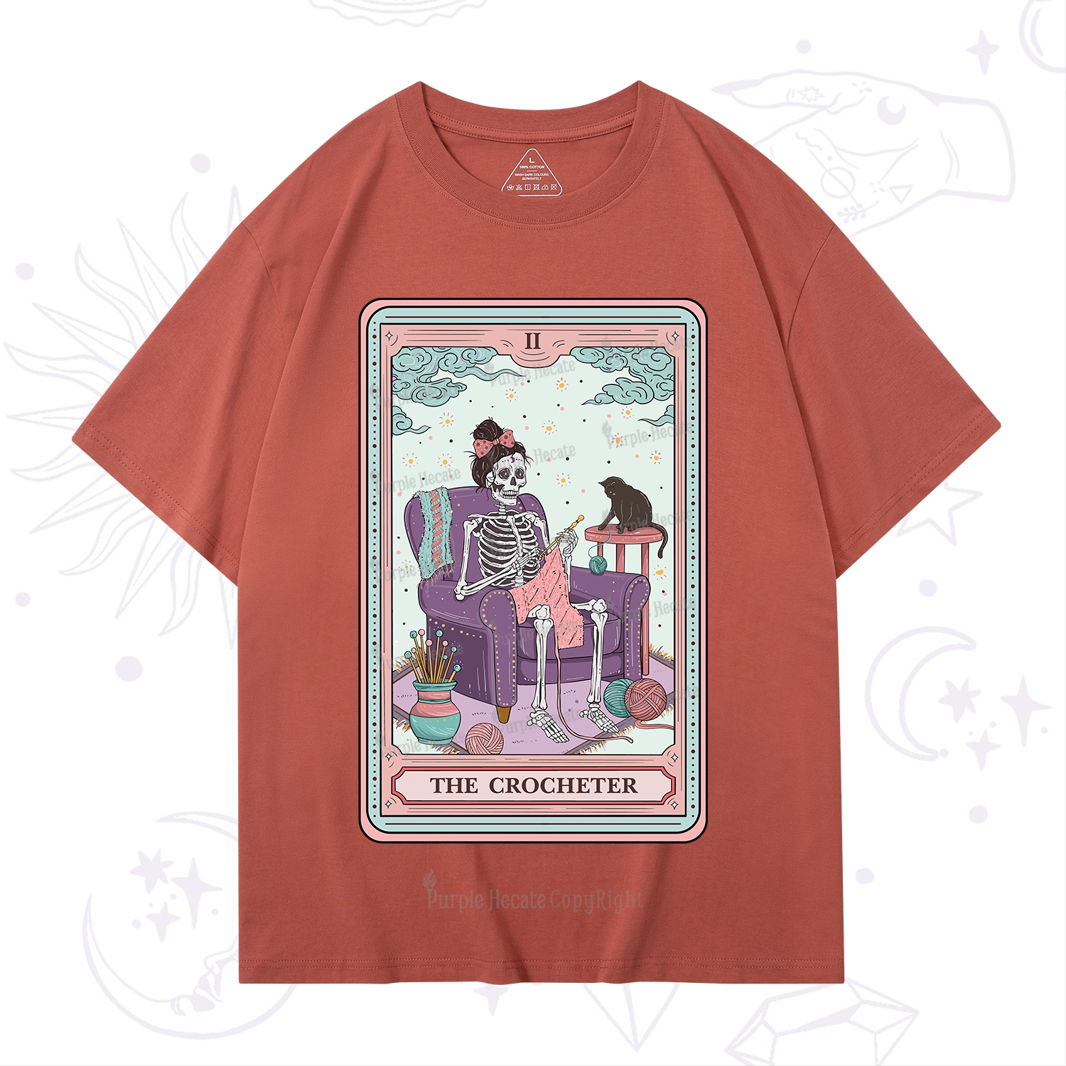 Purplehecate The Crocheter Tarot T-Shirt