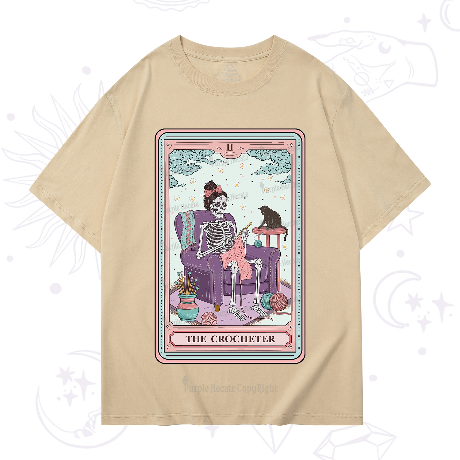 Purplehecate The Crocheter Tarot T-Shirt