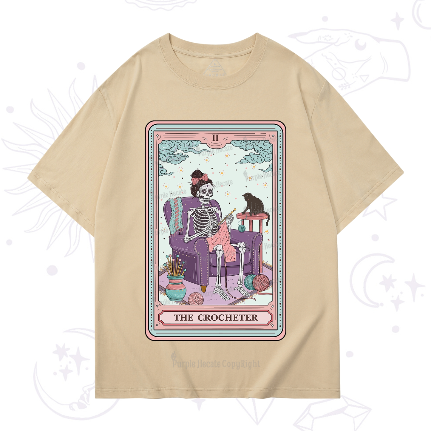Purplehecate The Crocheter Tarot T-Shirt