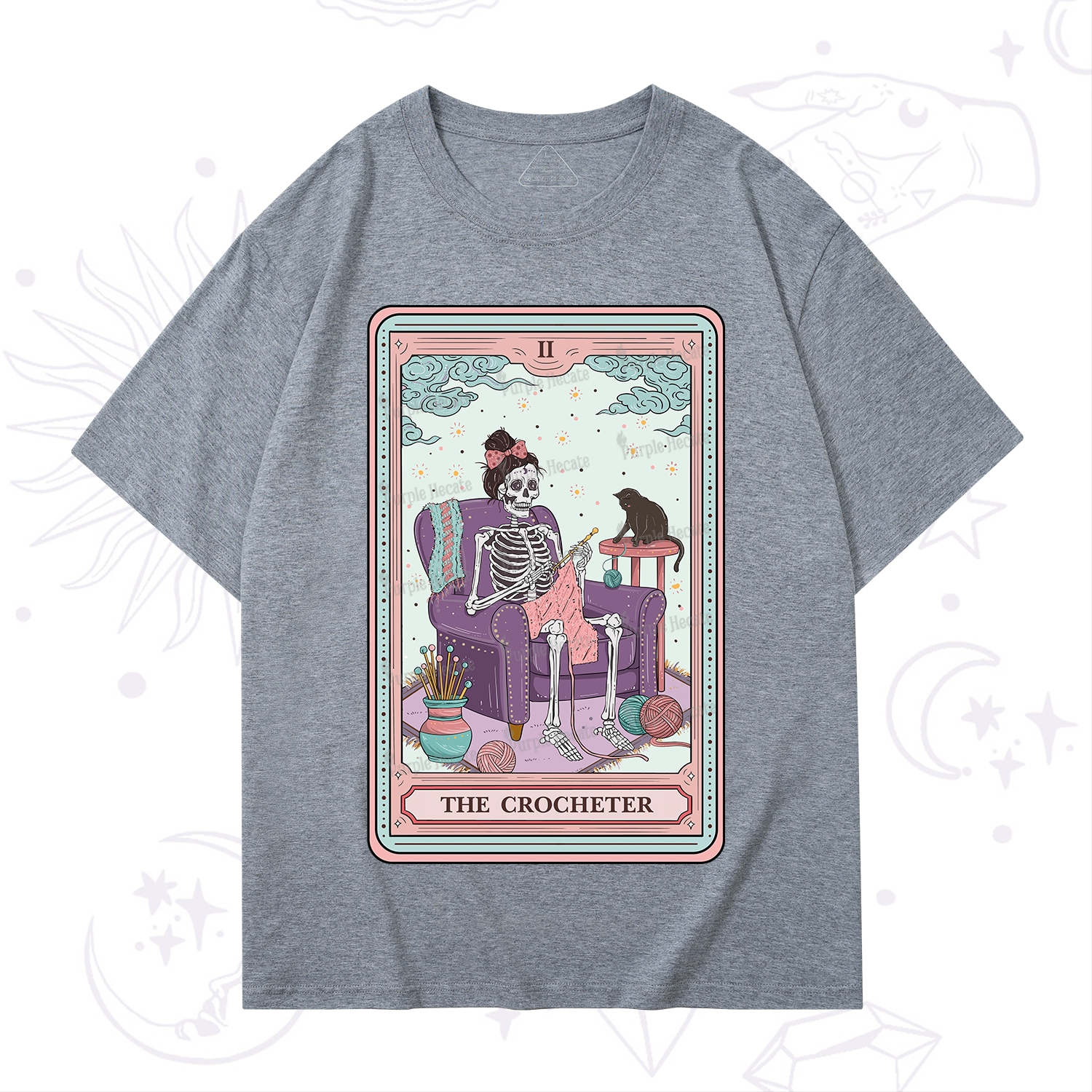 Purplehecate The Crocheter Tarot T-Shirt