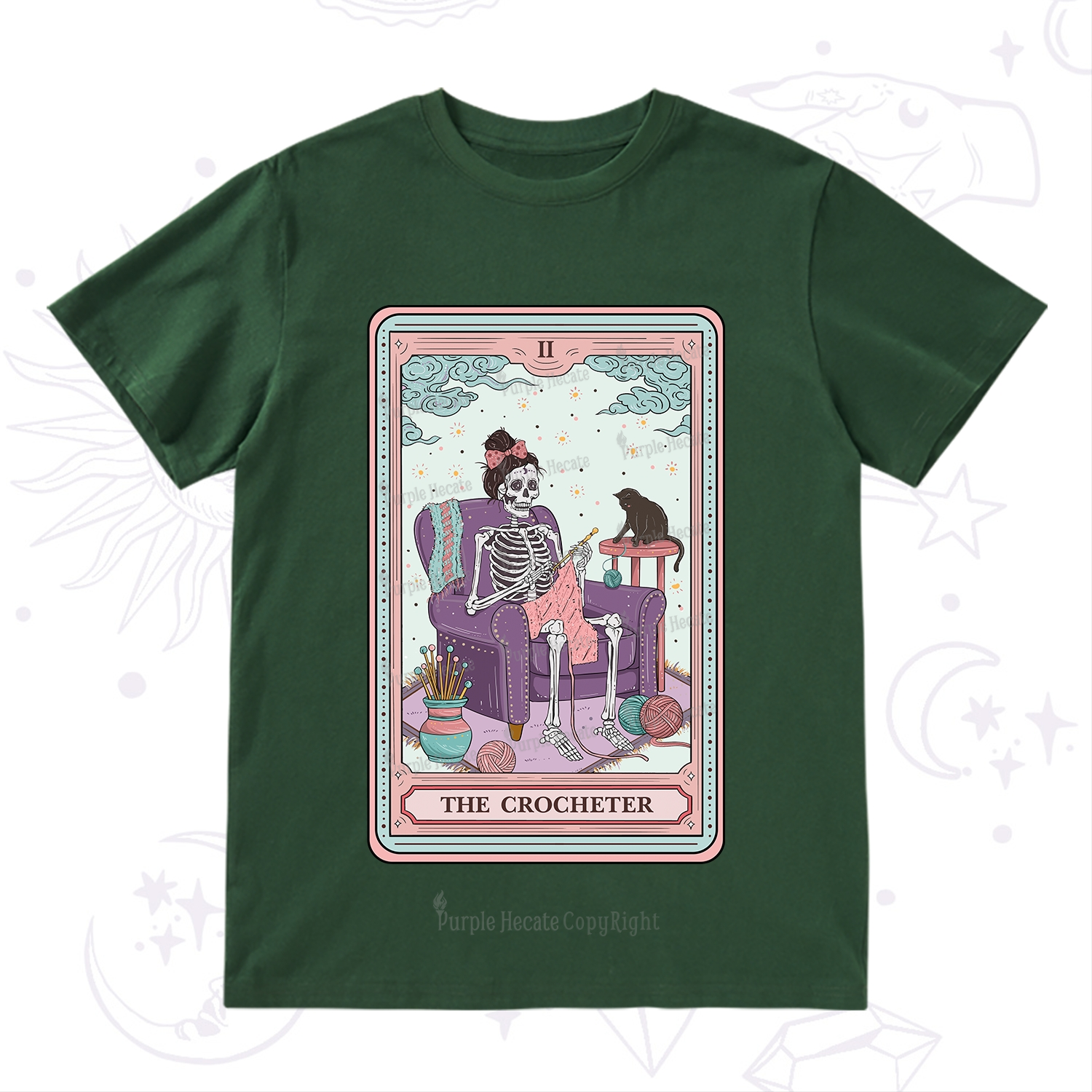 Purplehecate The Crocheter Tarot T-Shirt