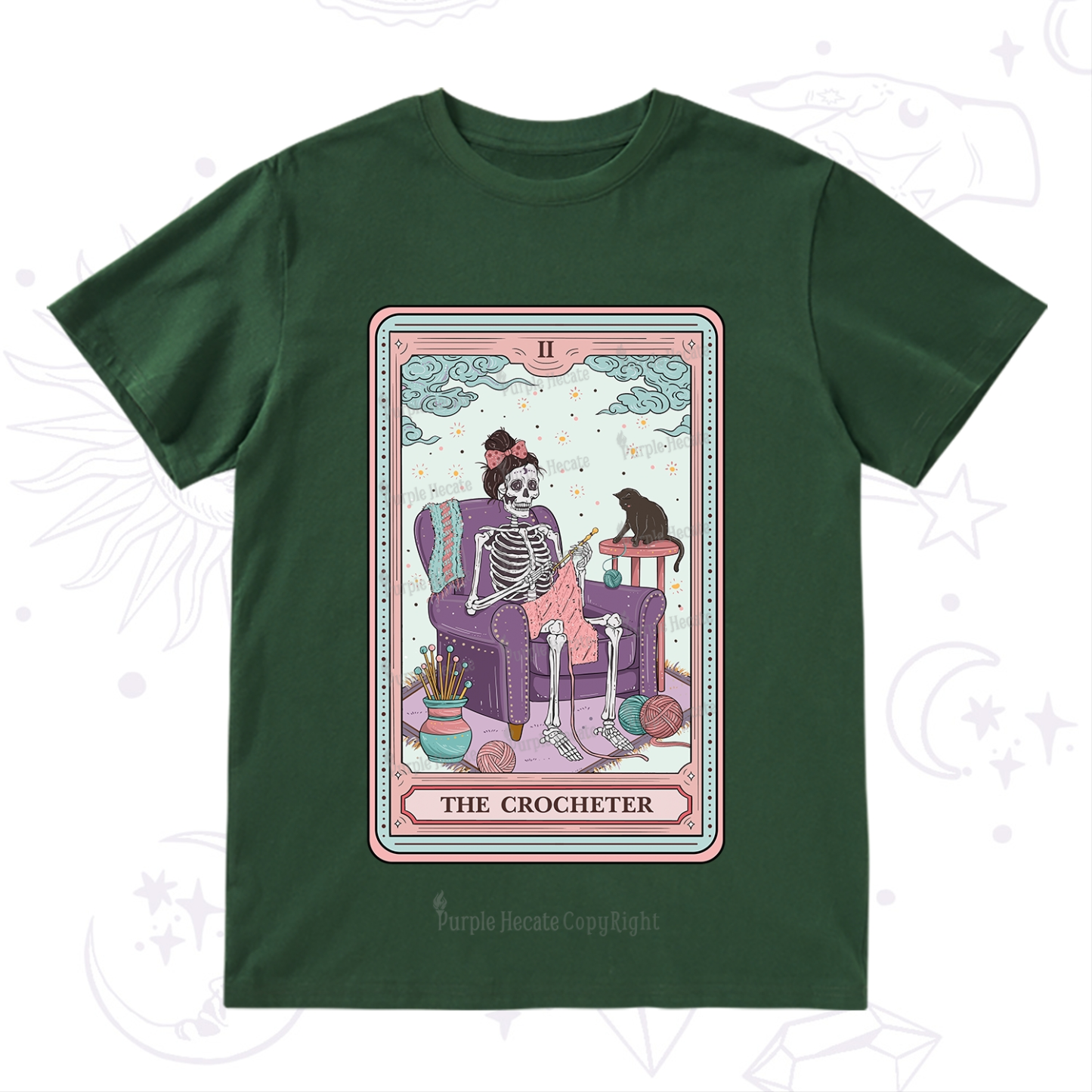 Purplehecate The Crocheter Tarot T-Shirt