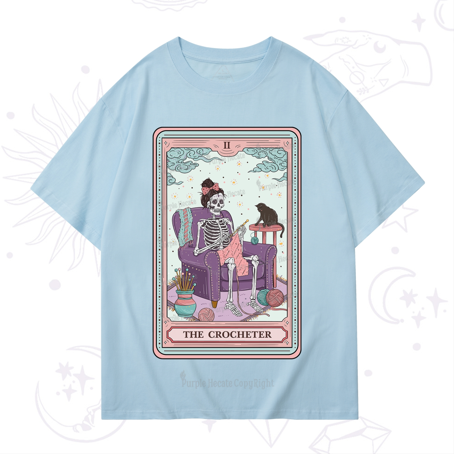 Purplehecate The Crocheter Tarot T-Shirt