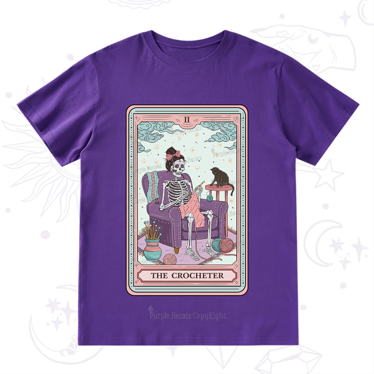 Purplehecate The Crocheter Tarot T-Shirt